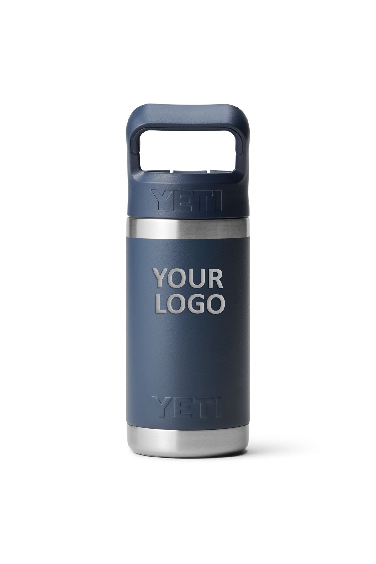 YETI Custom 12 oz Kids Bottles with Straw Cap, Navy