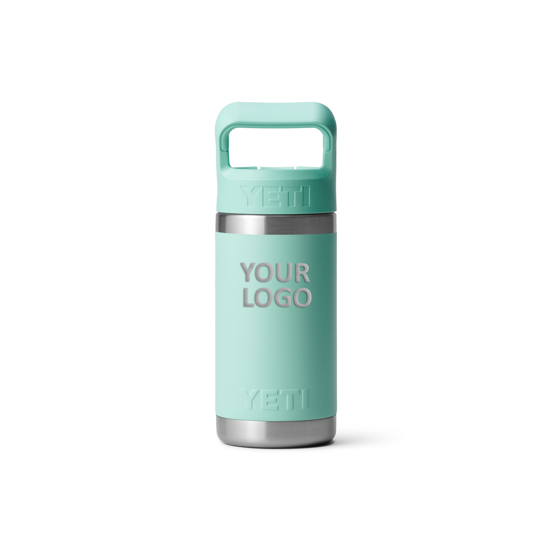 YETI Custom 12 oz Kids Bottles with Straw Cap, Seafoam