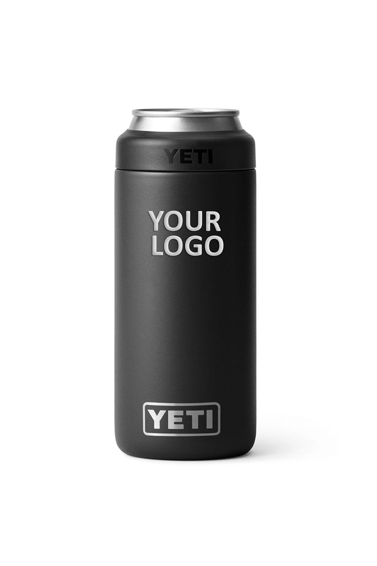 YETI Colster 12 oz Custom Slim Can Coolers, Black