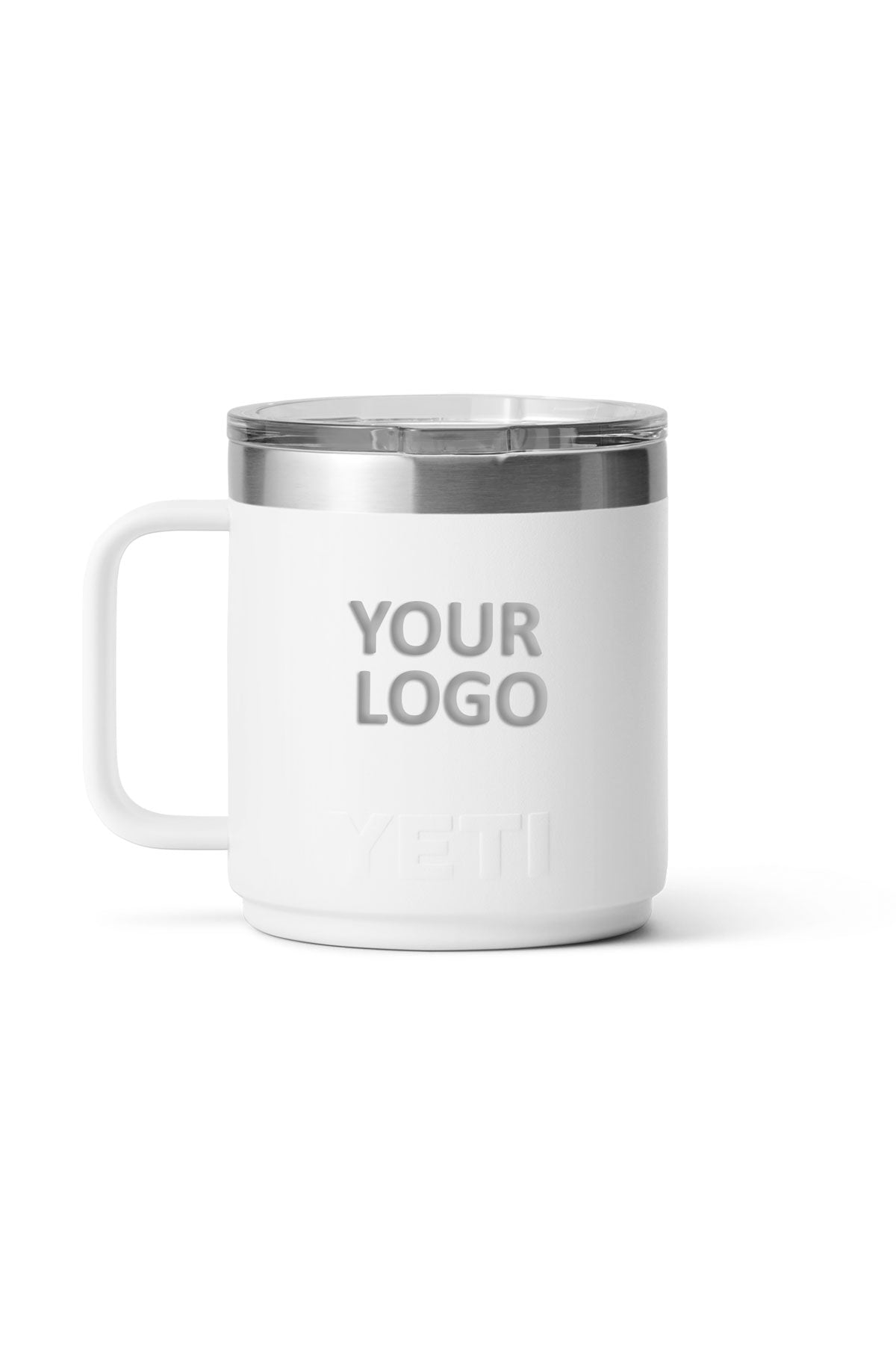 YETI Custom 10 oz Stackable Mugs with Magslider Lid, White [Mechanical Solutions]