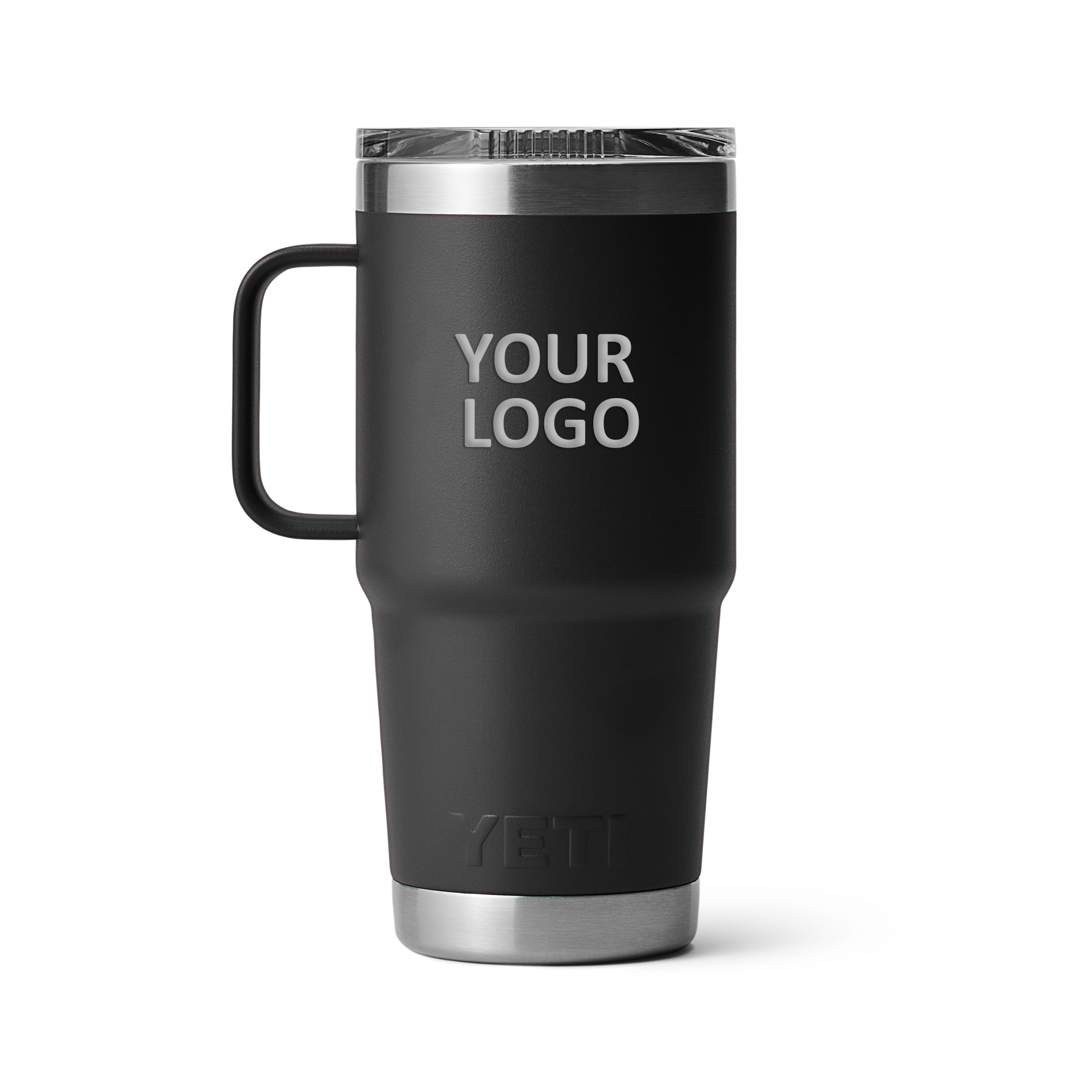 YETI Custom 20 oz Travel Mugs with Stronghold Lid, Black [Milford Mining Company Utah]