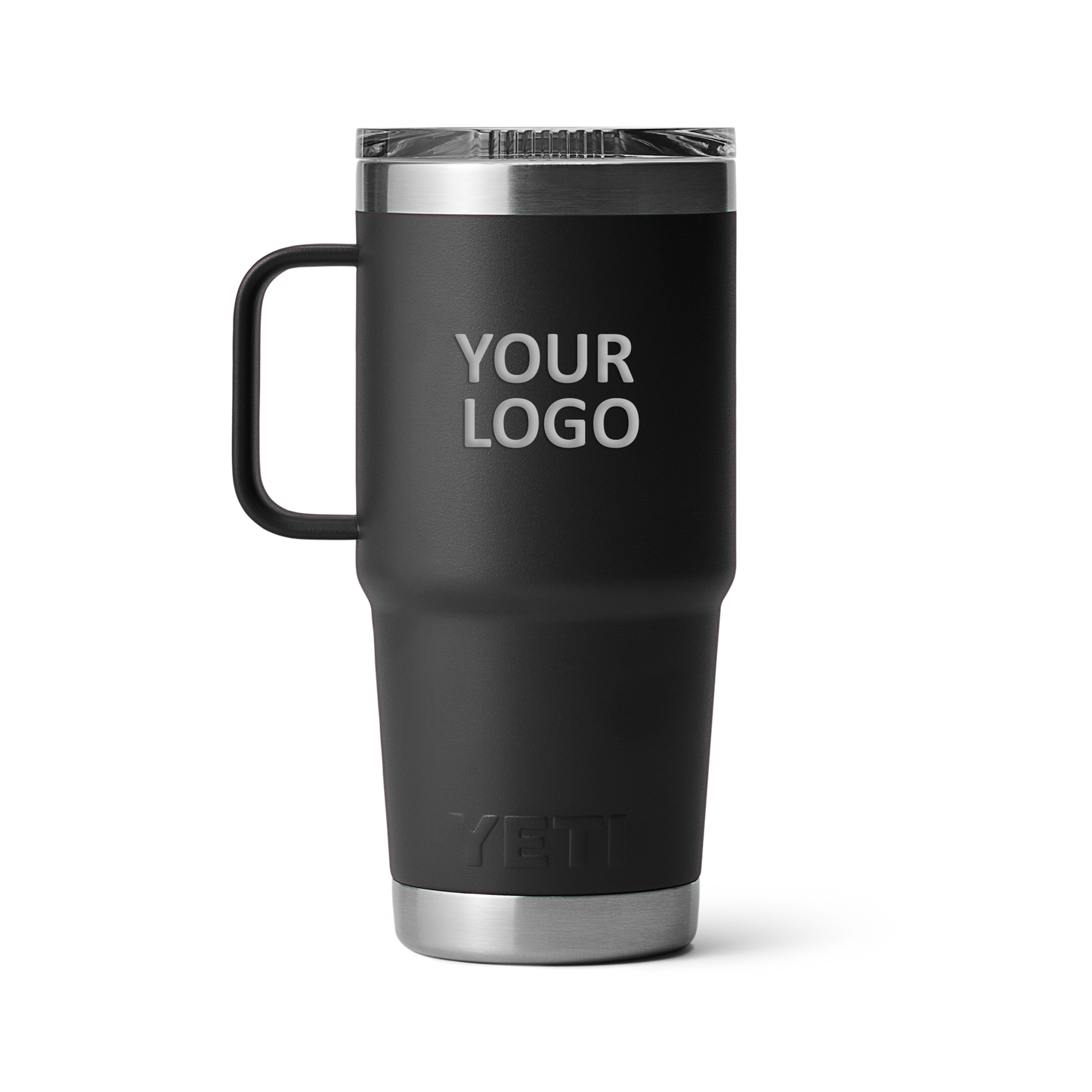 YETI Custom 20 oz Travel Mugs with Stronghold Lid, Black [Milford Mining Company Utah]