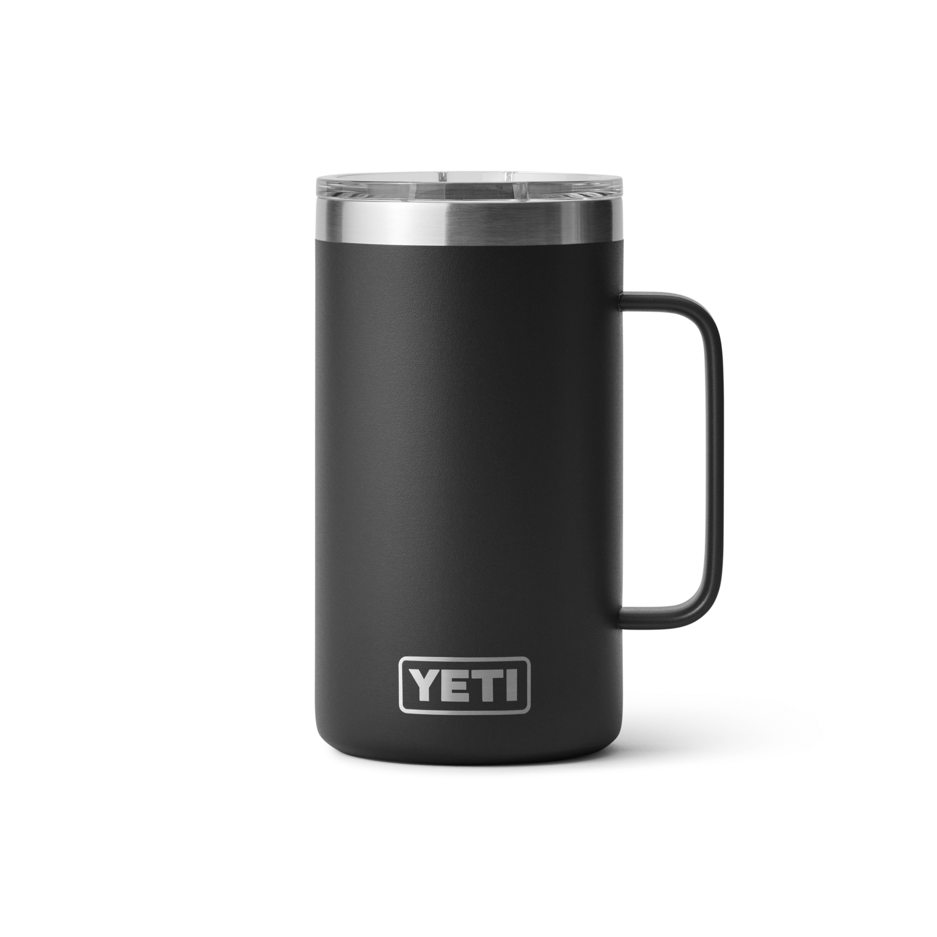 YETI Custom 24 oz Mugs with Magslider Lid, Black [Tilt]