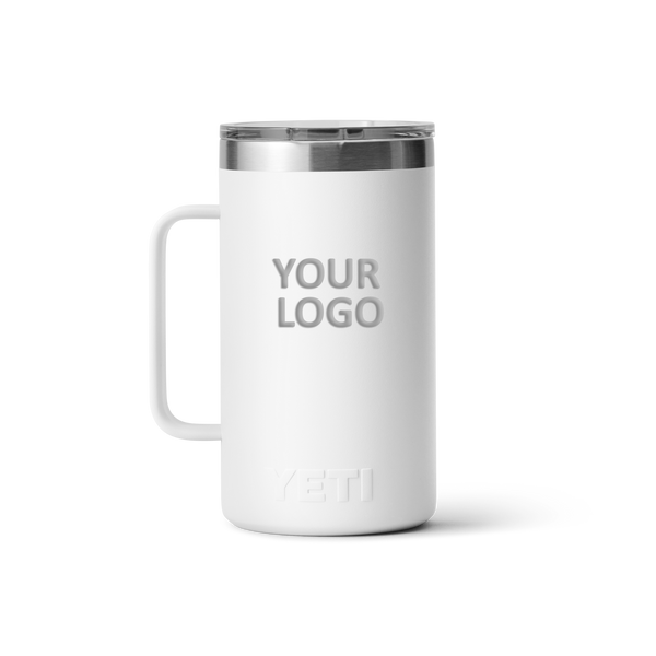 Custom Yeti Rambler 24 Oz Mug With Magslider Lid, White