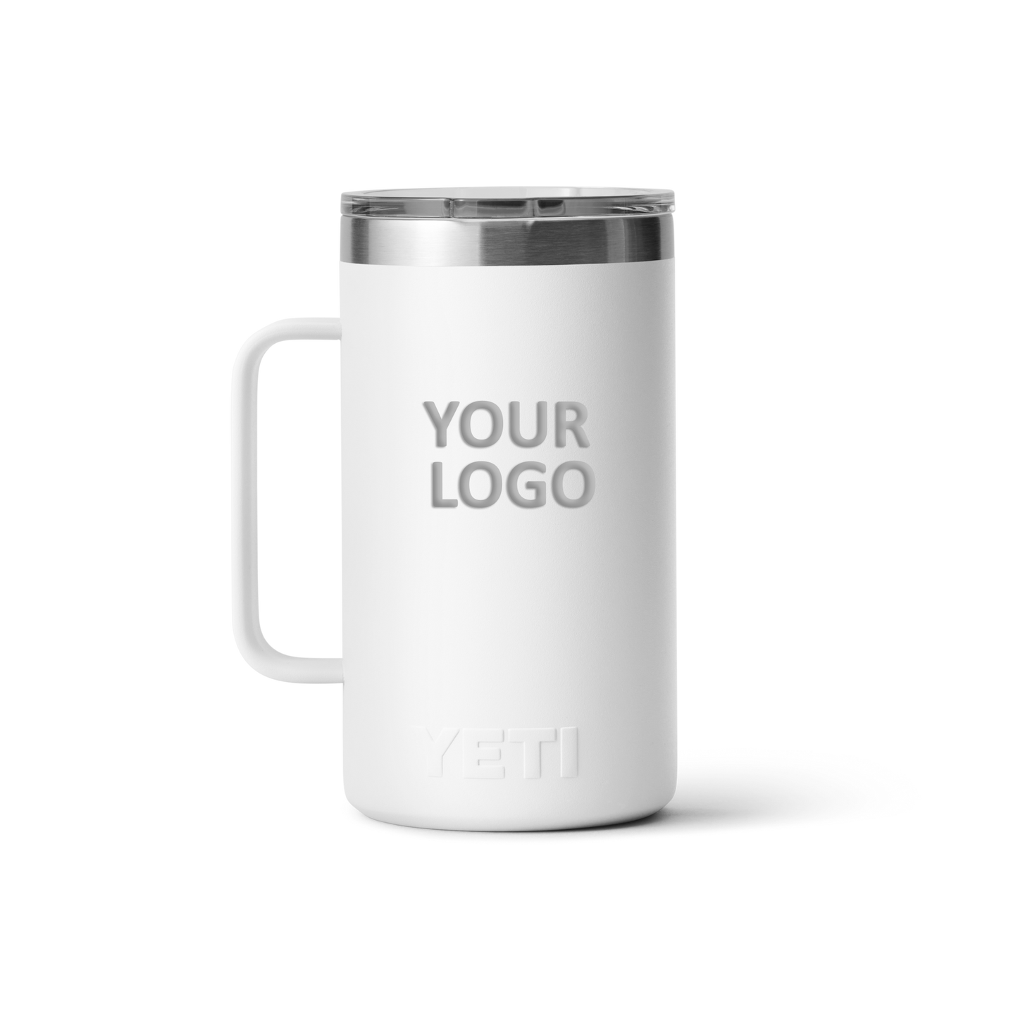 YETI Custom 24 oz Mugs with Magslider Lid, White [Lendware]