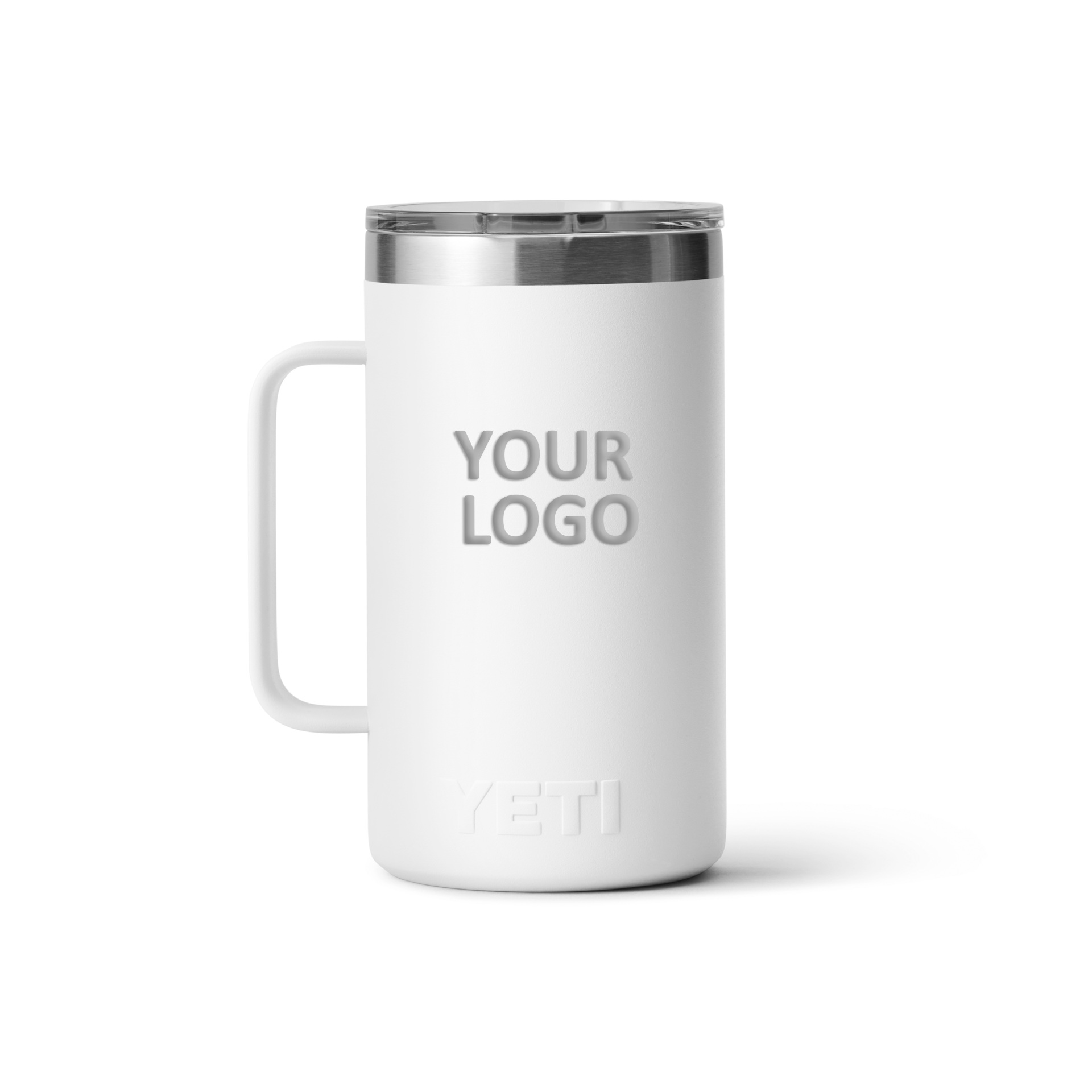 YETI Custom 24 oz Mugs with Magslider Lid, White [Lendware]