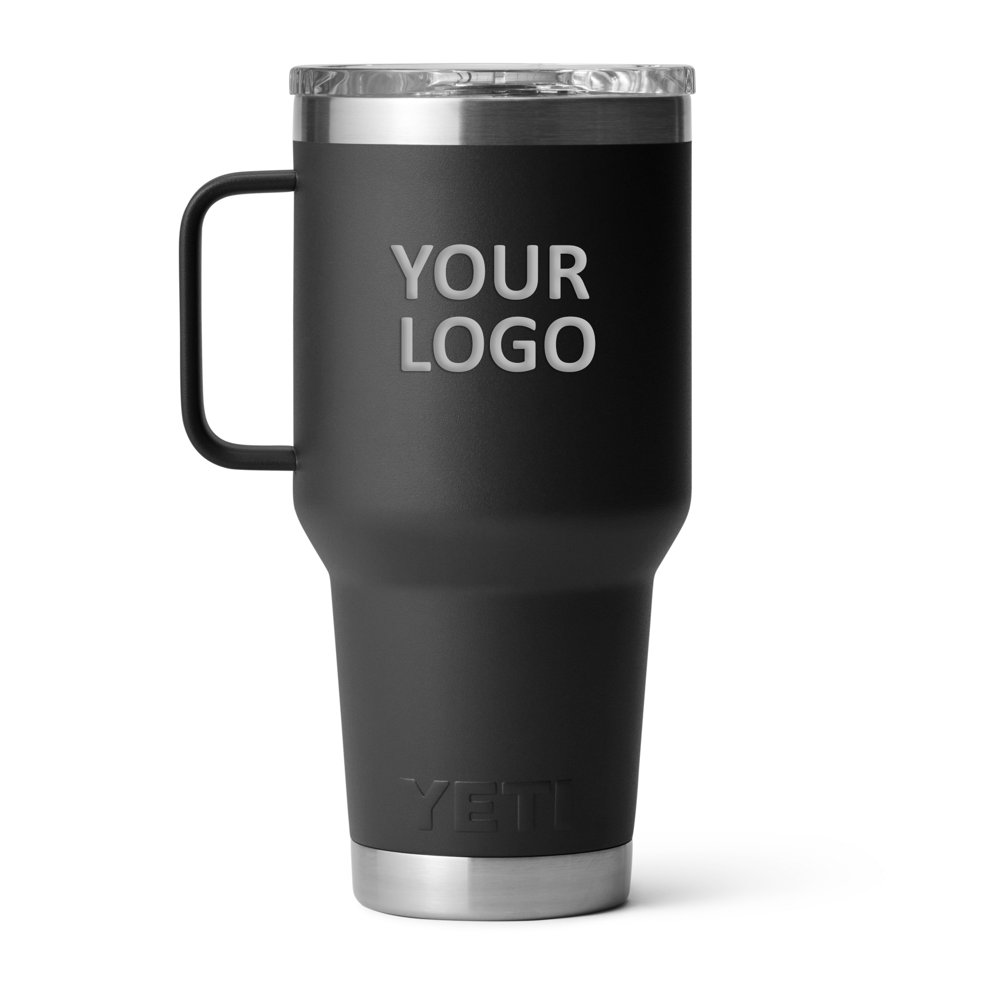 YETI Custom 30 oz Travel Mugs with Stronghold Lid, Black [Harris & Associates]
