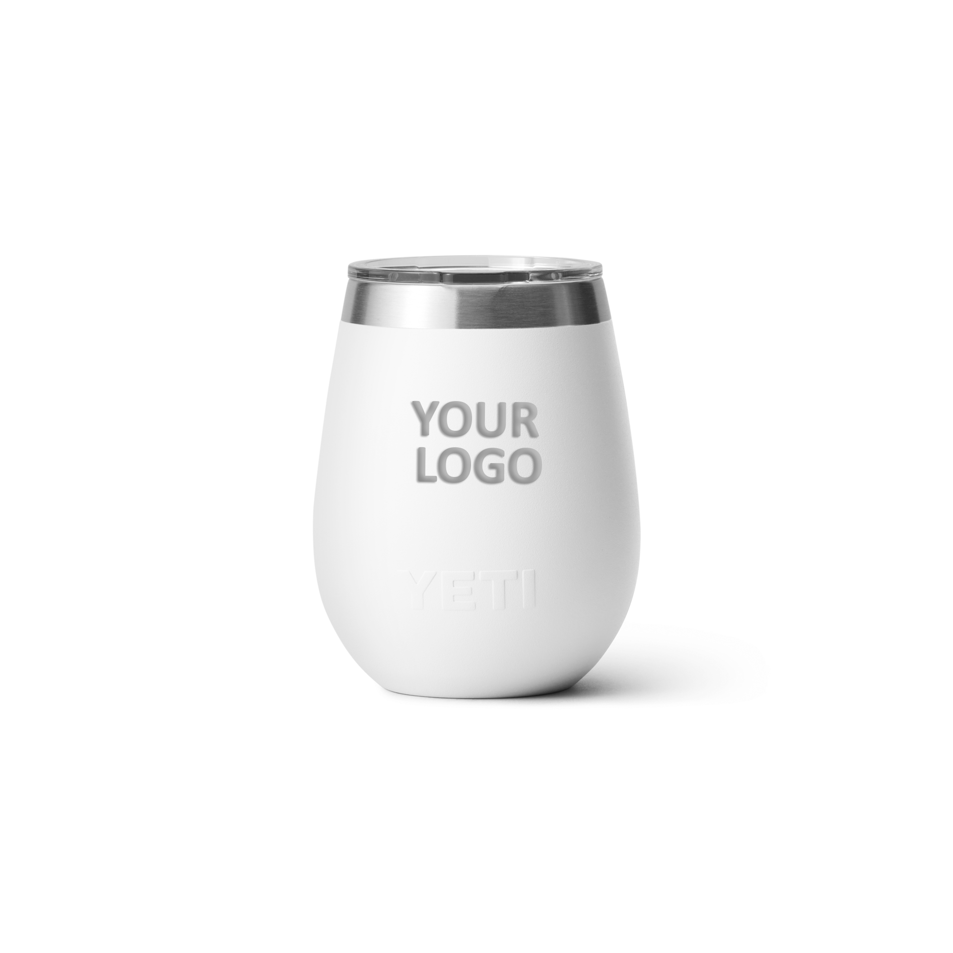YETI Custom 10 oz Wine Tumblers with Magslider Lid, White [Harris & Associates]