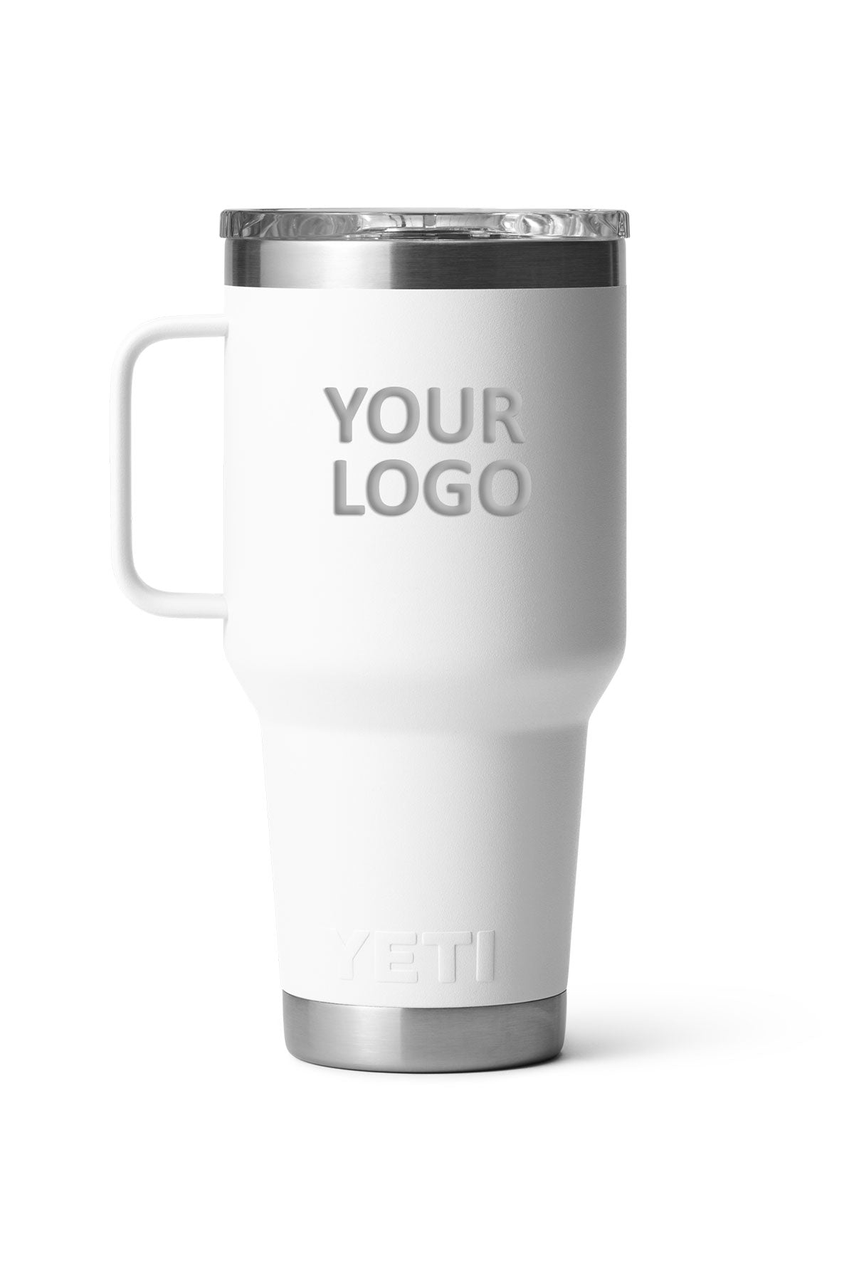 YETI Custom 30 oz Travel Mugs with Stronghold Lid, White