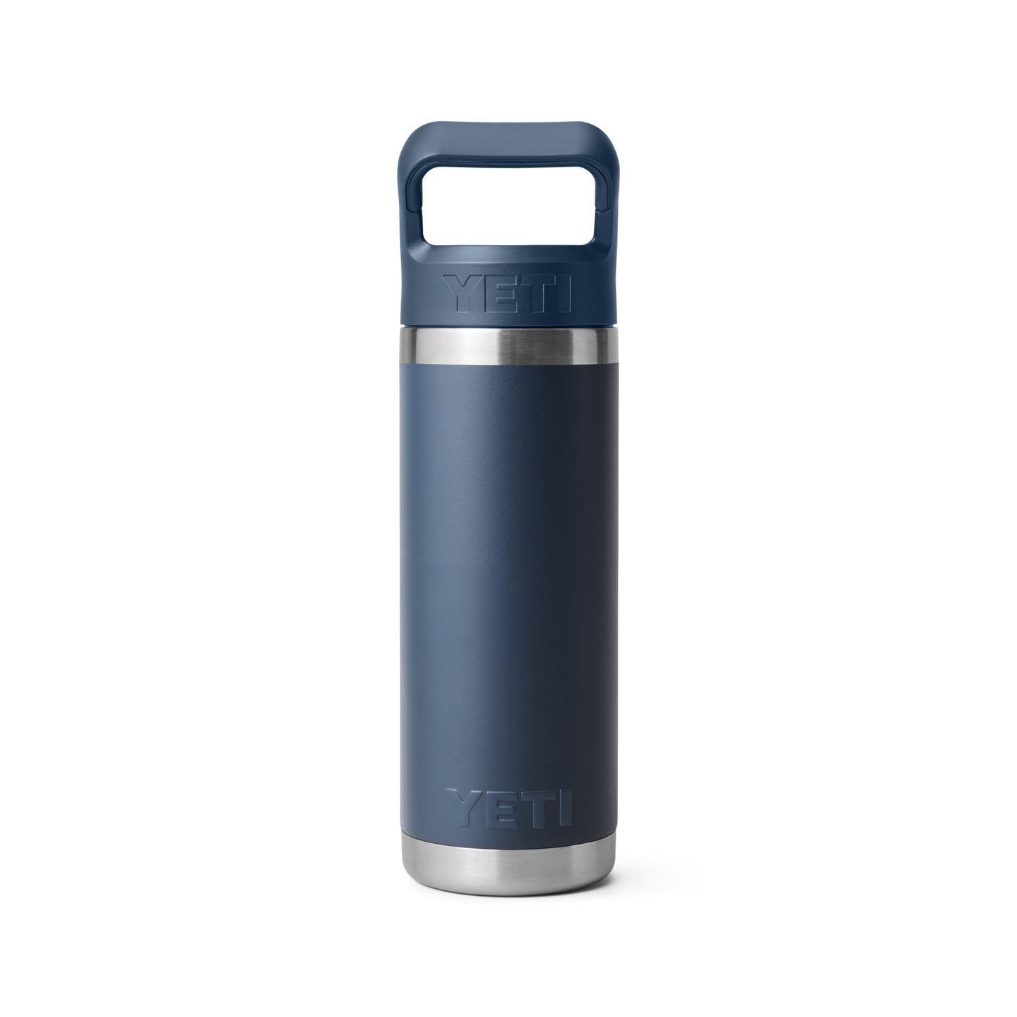 Yeti Rambler 18 Oz Custom Water Bottles With Straw Cap, Navy [Fooda]