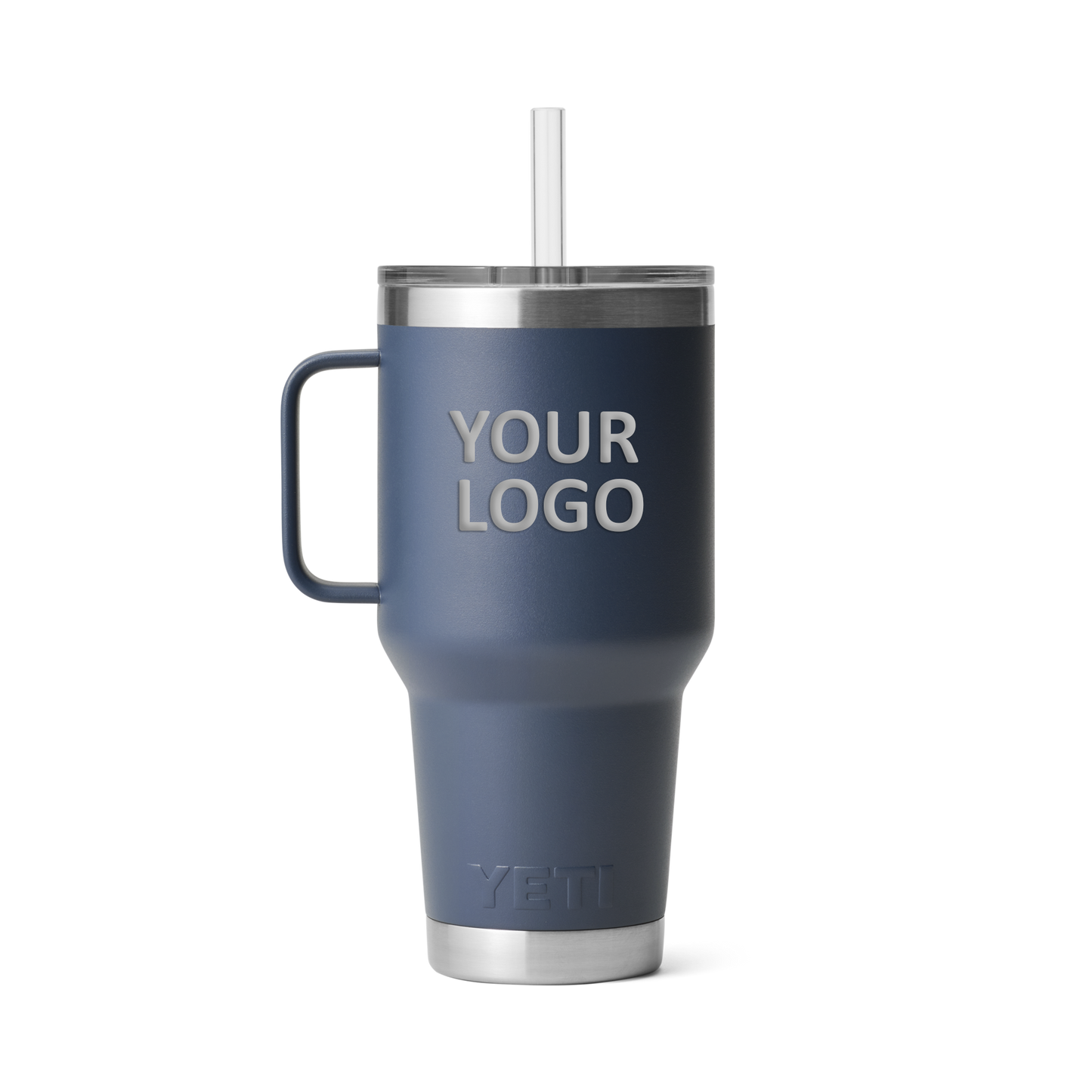 Yeti Rambler 35 Oz Custom Straw Mugs With Straw Lid, Navy [Tun Tavern Men's Ministry]