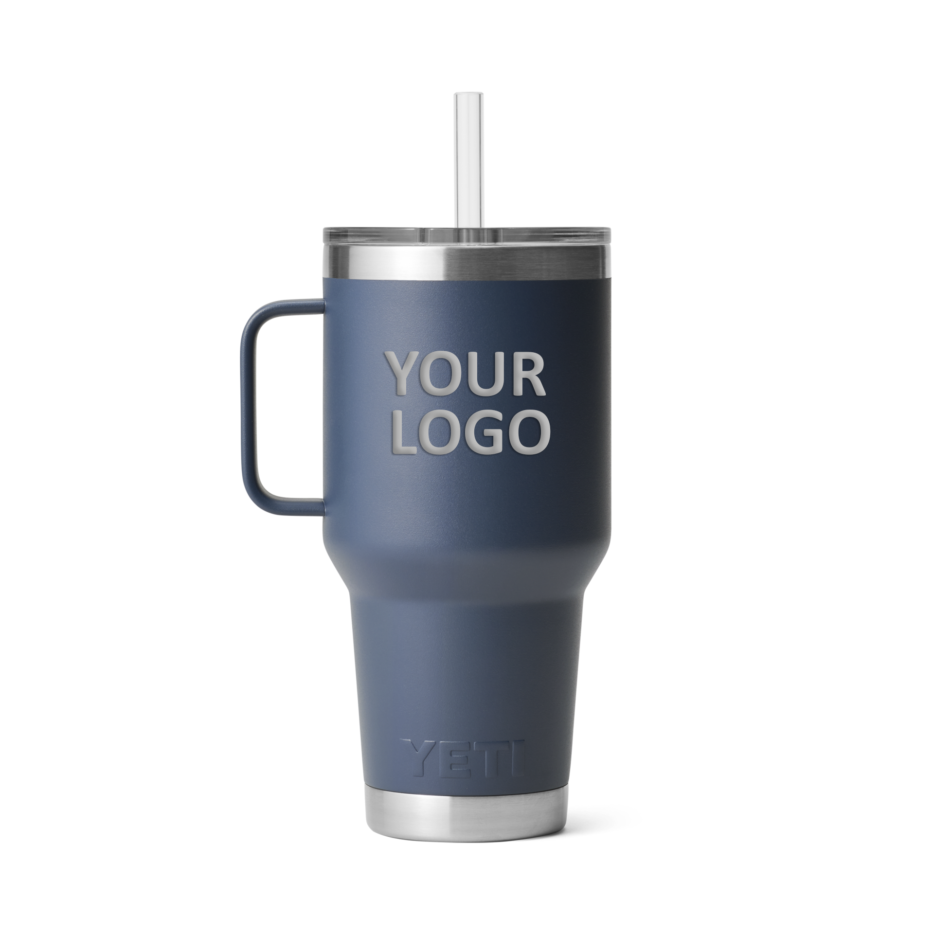 Yeti Rambler 35 Oz Custom Straw Mugs With Straw Lid, Navy [Tun Tavern Men's Ministry]
