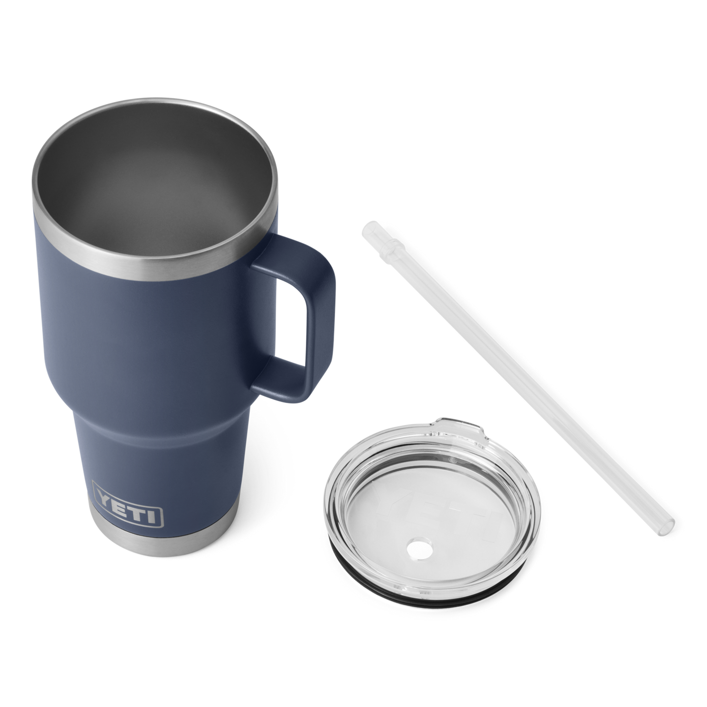 Yeti Rambler 35 Oz Custom Straw Mugs With Straw Lid, Navy [The Berg Group]