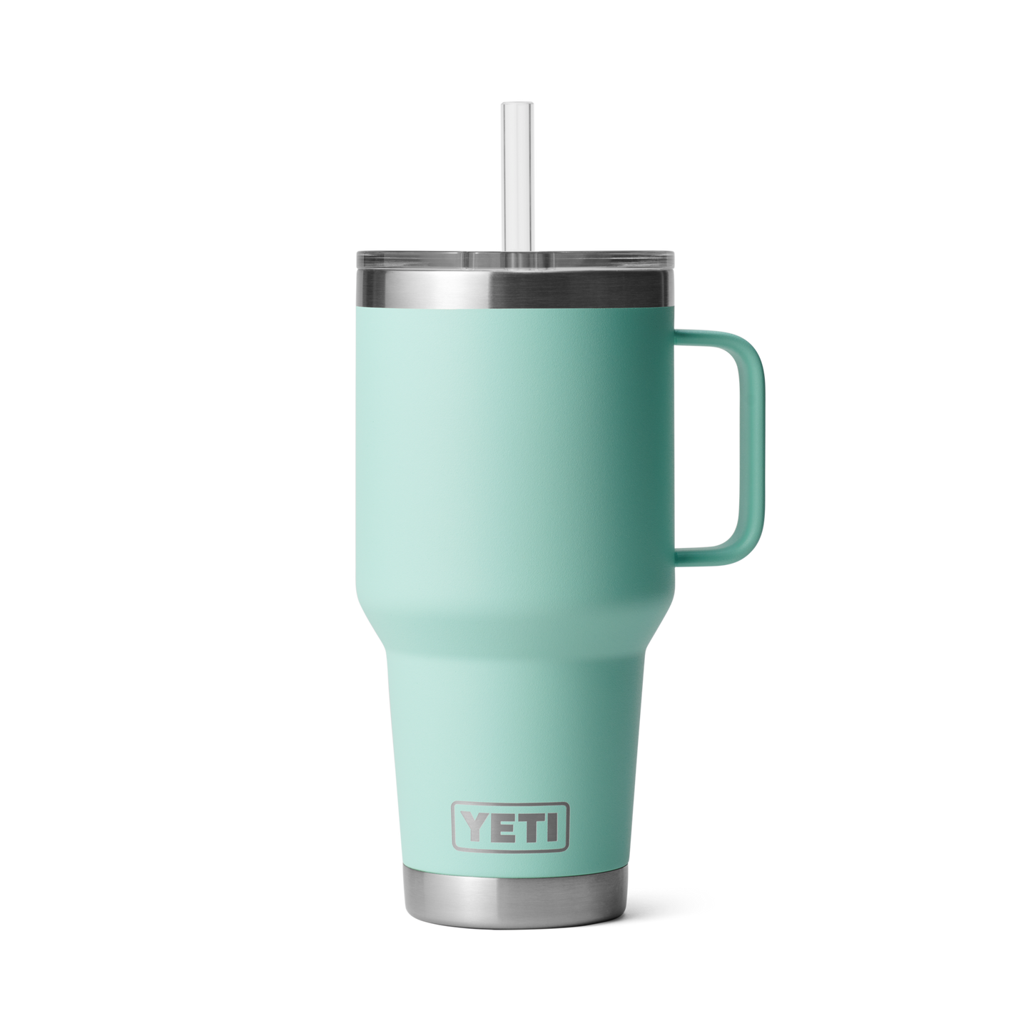 Yeti Rambler 35 Oz Custom Straw Mugs With Straw Lid, Seafoam