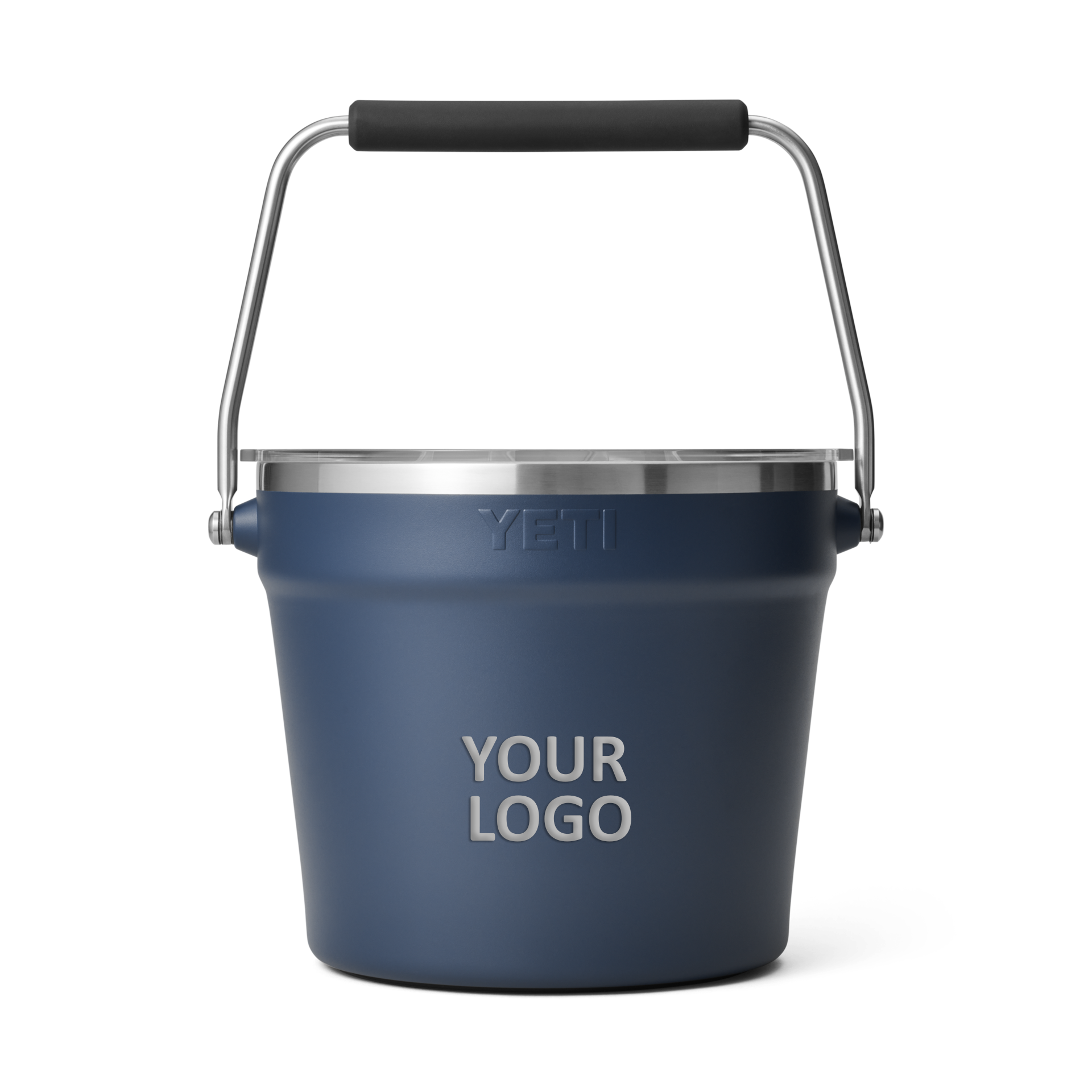 Custom Yeti Rambler Bev Bucket Navy 