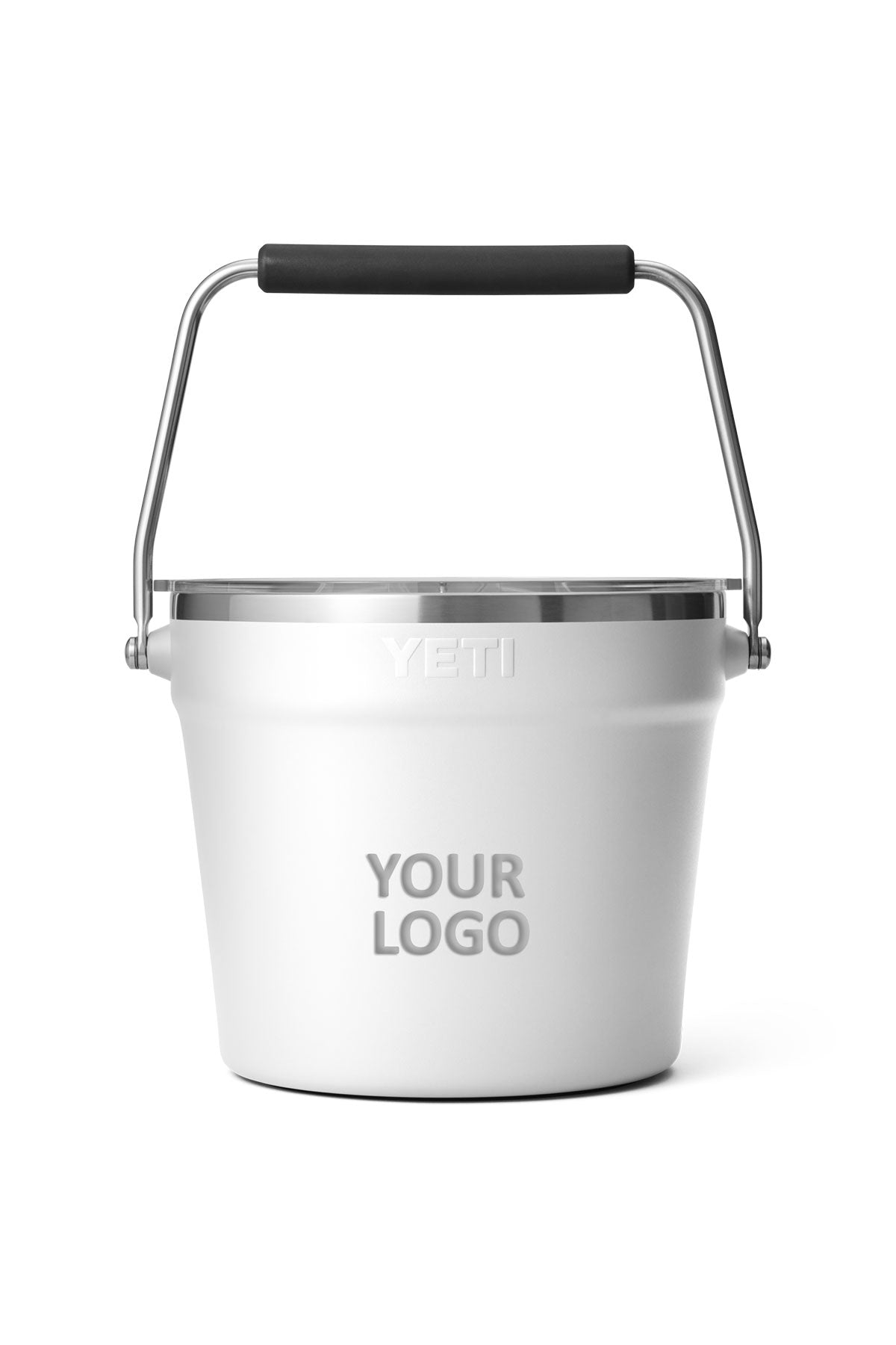 Yeti Rambler Custom Beverage Buckets With Lid, White