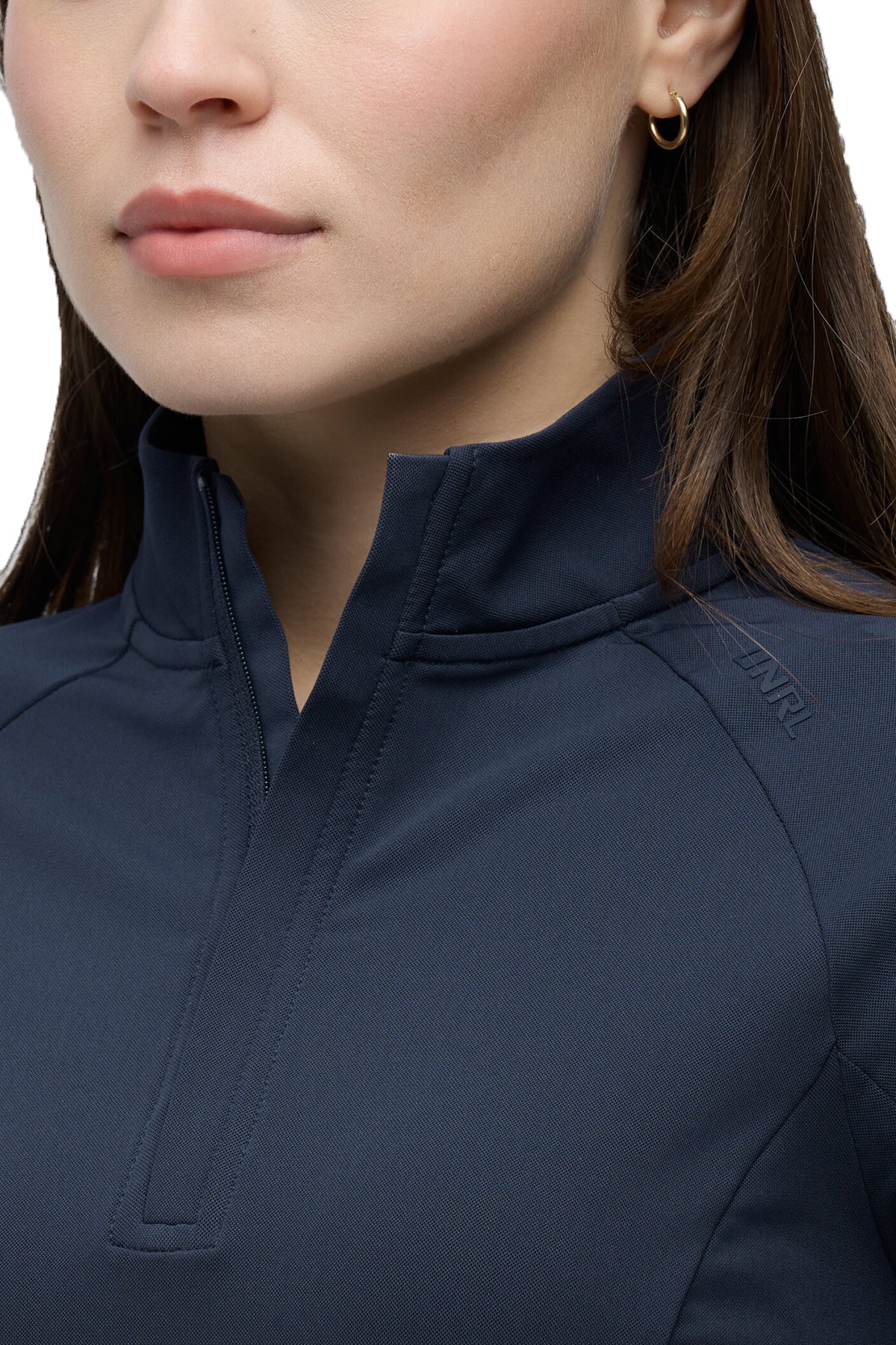 UNRL Women's Highlands Custom Quarter Zips, Navy