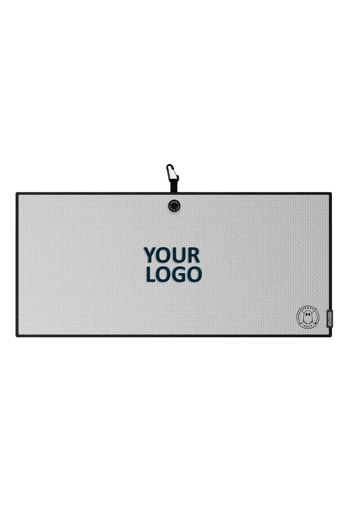 Custom Golf Towel Ghost Caddie White