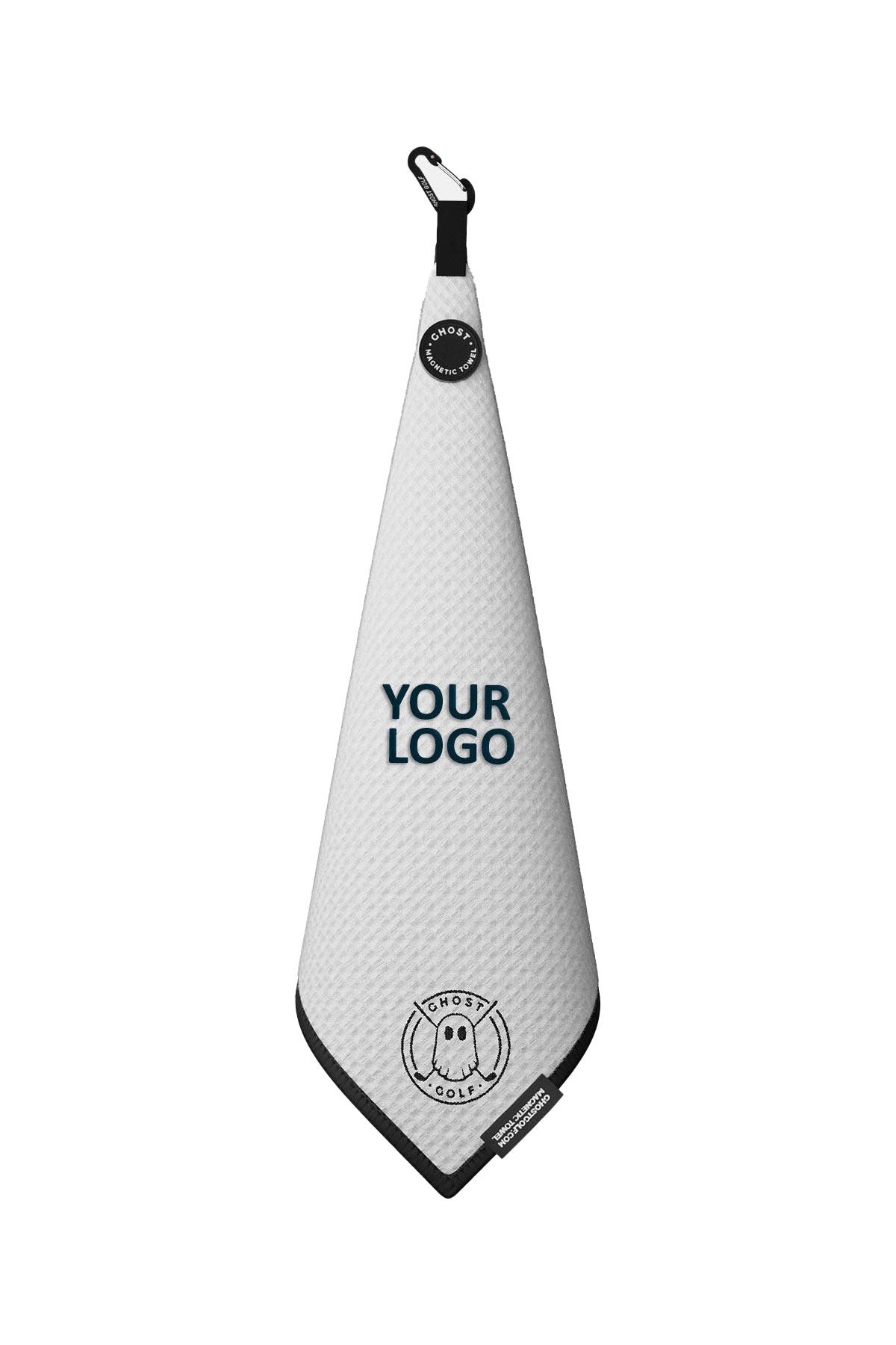 Custom Golf Towel Ghost Greenside White