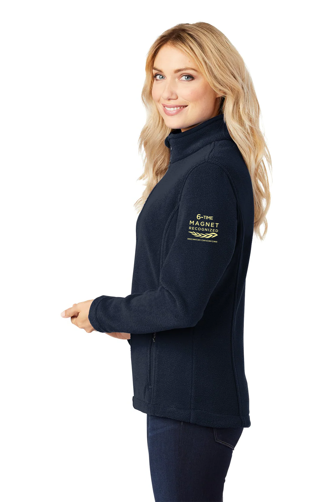 Port Authority Ladies Value Fleece Customized Jackets, True Navy [HSS]