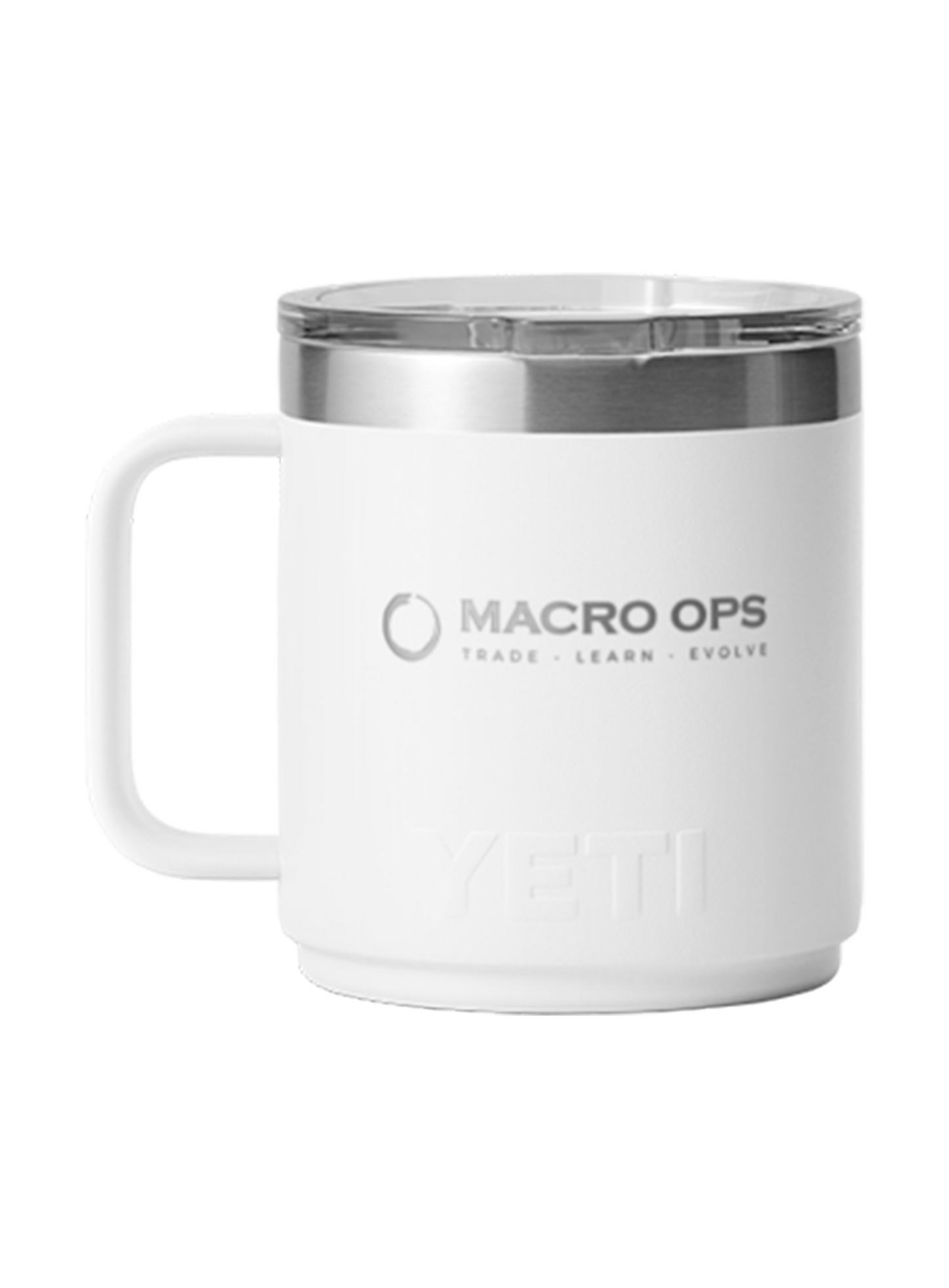 YETI 10 oz Stackable Mug with Magslider Lid, White [Macro Ops]