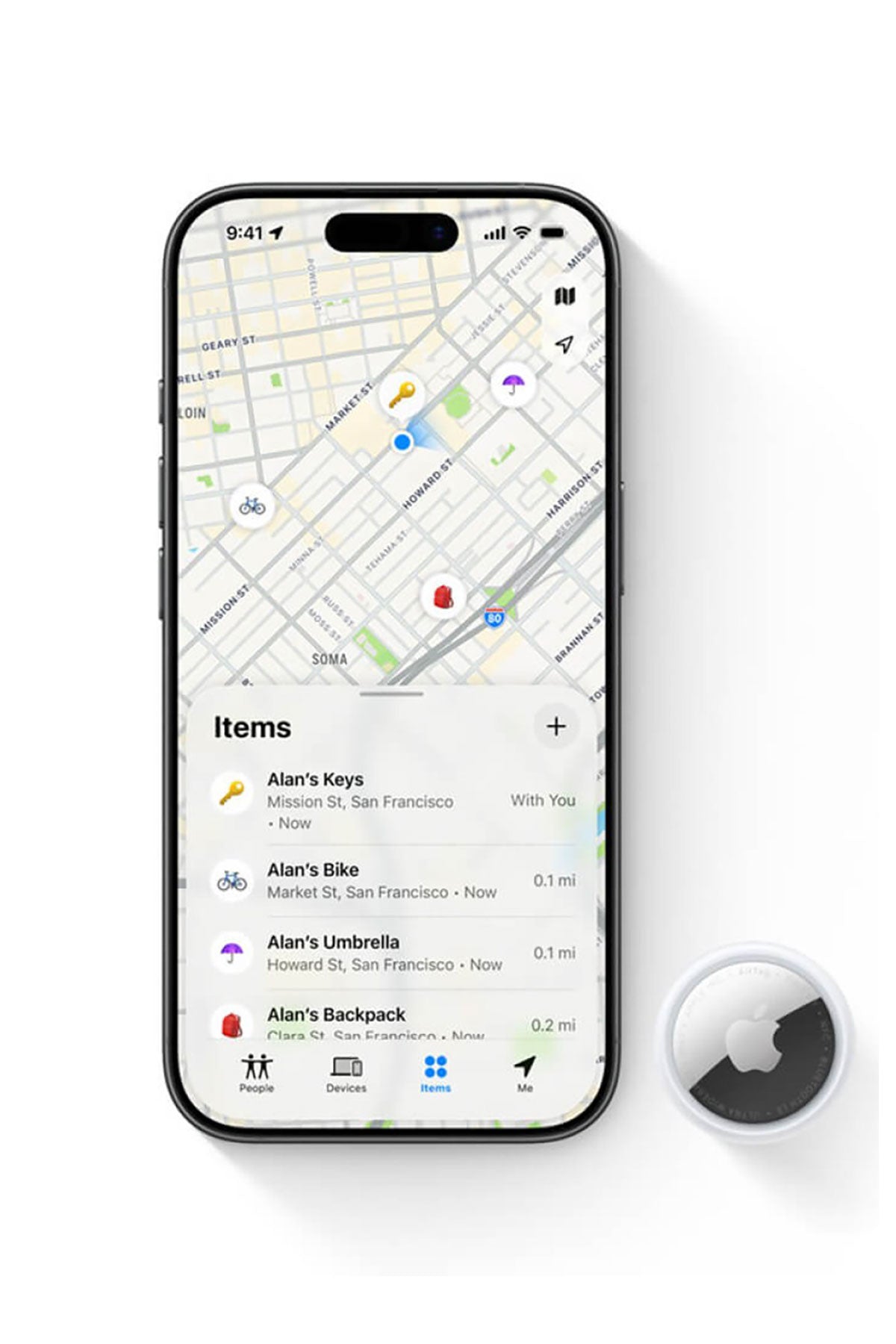 Apple 1st Generation Custom Airtags, White