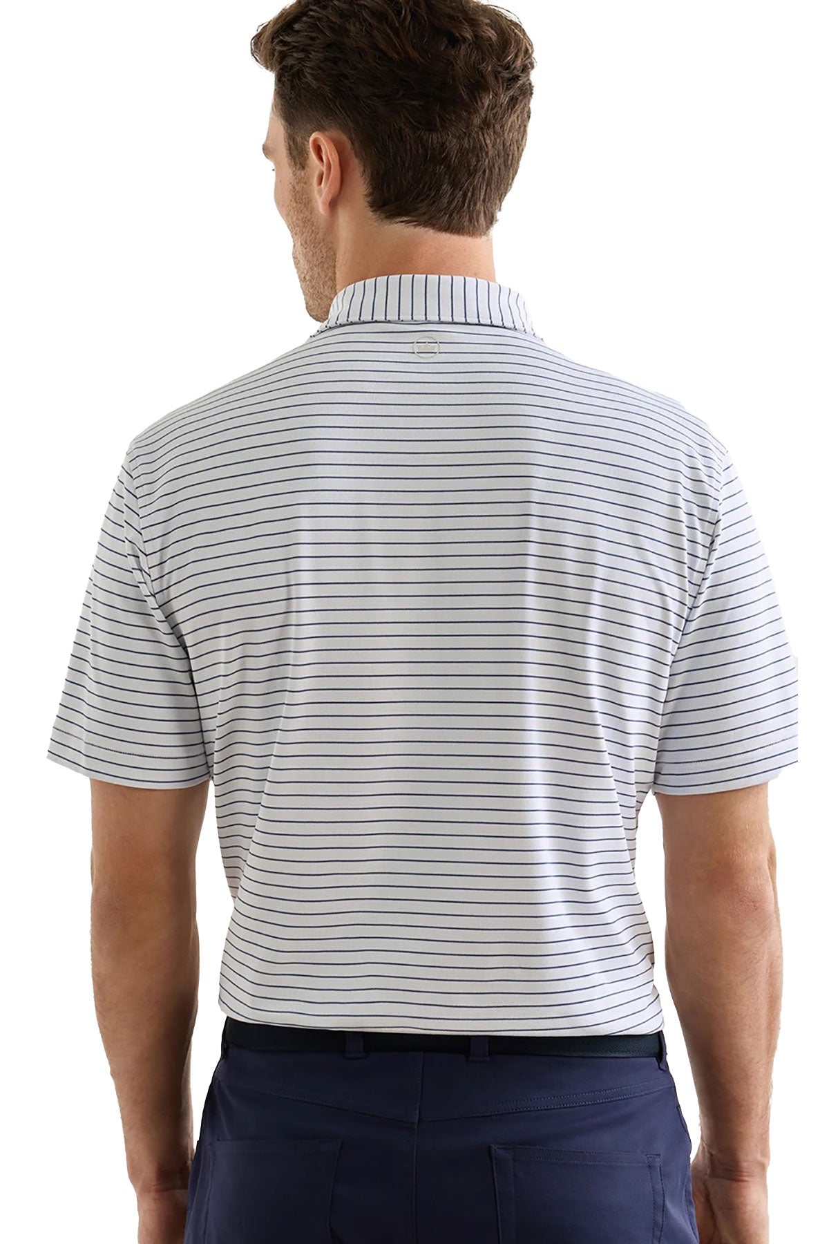 Peter Millar Winston Performance Mesh Custom Polos, White