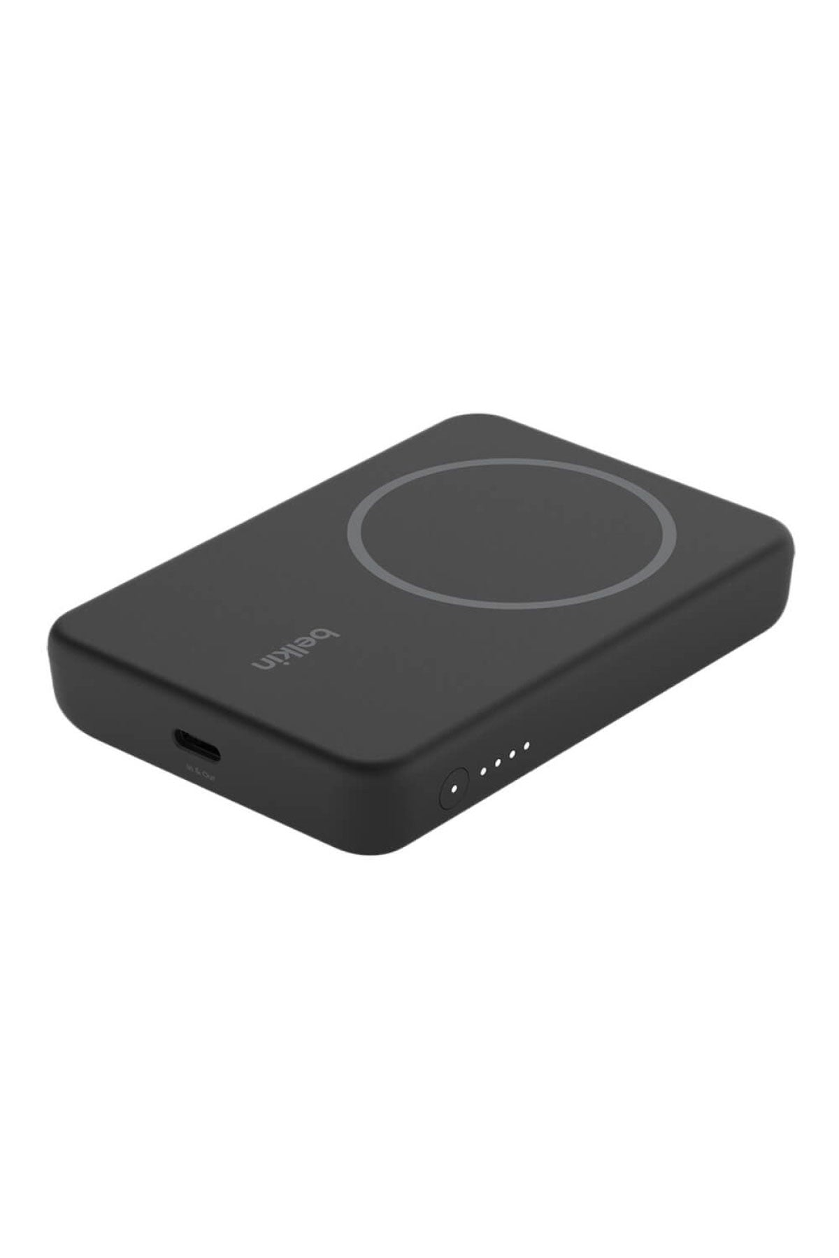 Belkin BoostCharge Custom Magnetic Wireless Power Bank 5K + Stand, Black