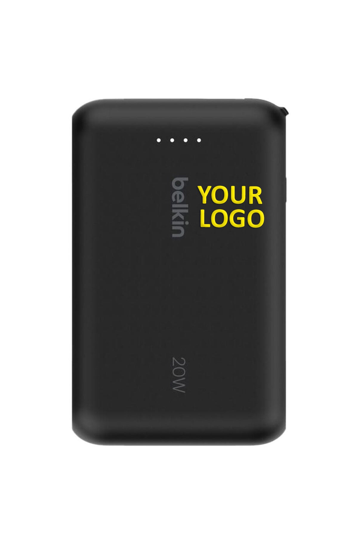Belkin Custom Power Bank 10K with Integrated Cable, Black