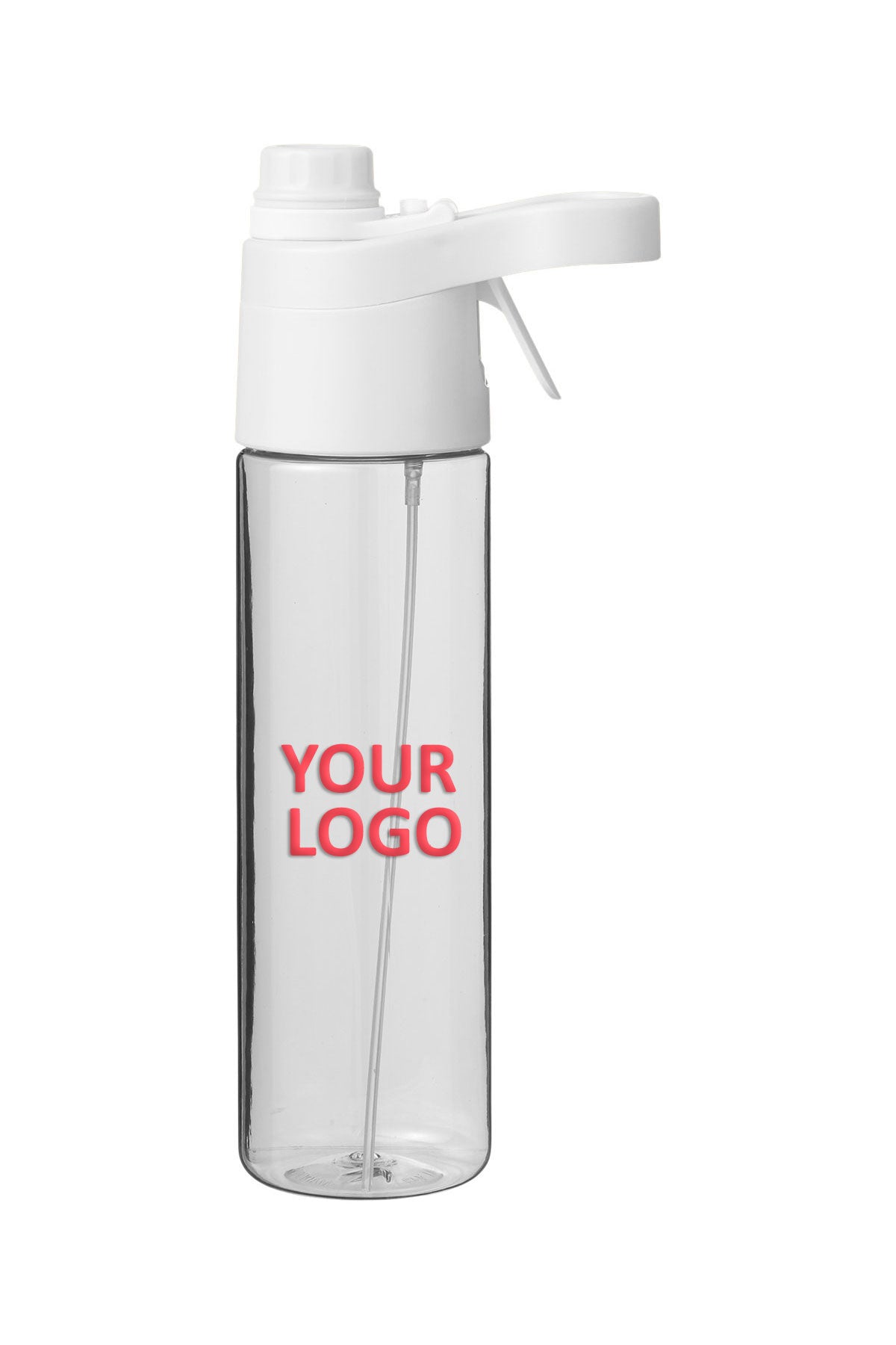 Prime Line Belle Mare 20oz Misting Custom Water Bottles, White