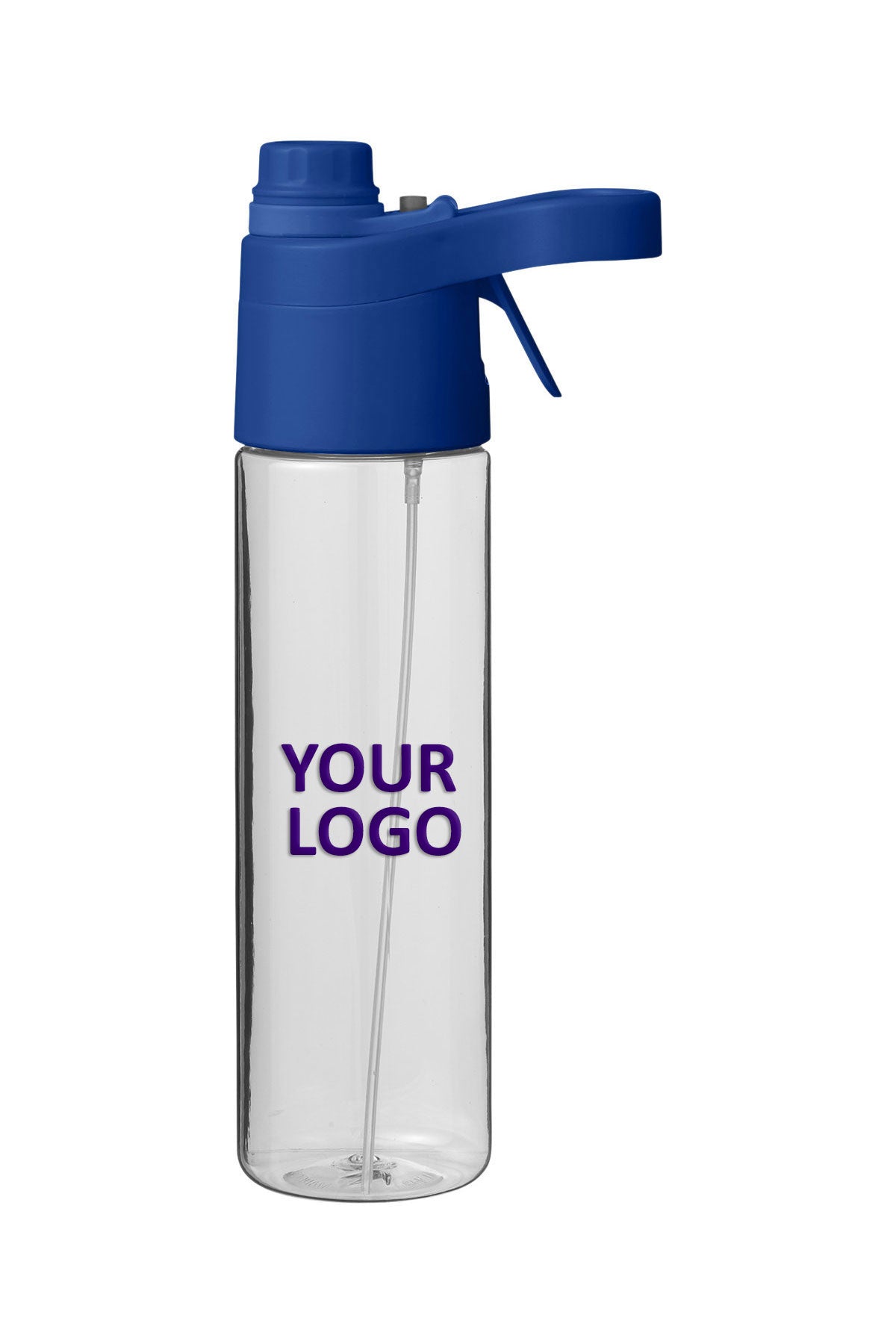 Prime Line Belle Mare 20oz Misting Custom Water Bottles, Royal