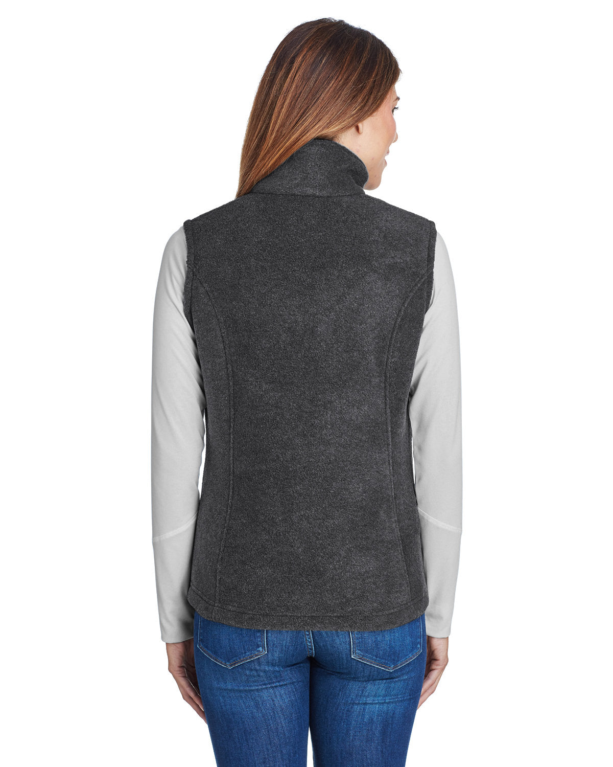 Columbia Ladies Benton Springs Vest, Charcoal Heather [Maine State Credit Union]