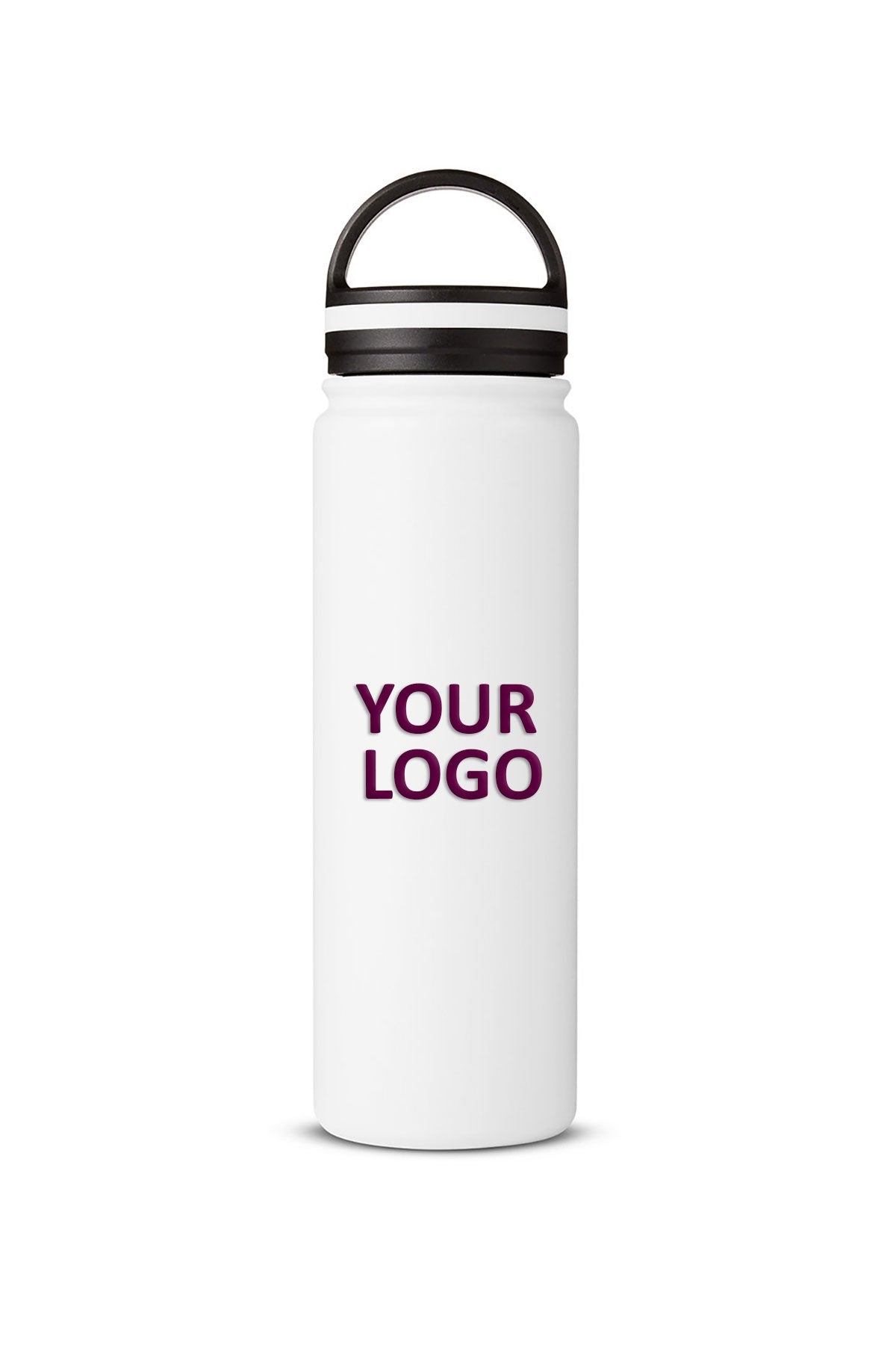 Core365 Vacuum Insulated 24oz Stainless Steel Custom Bottles, White