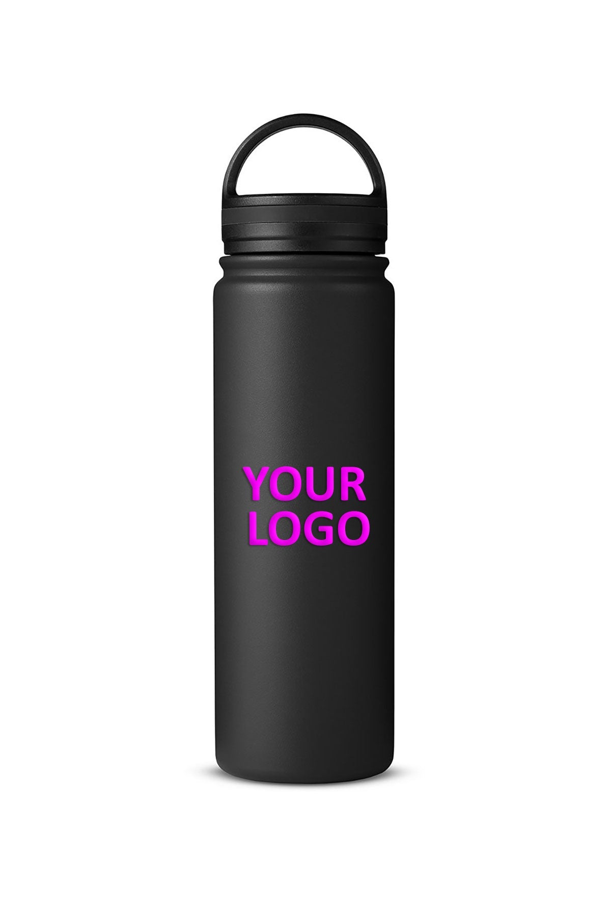 Core365 Vacuum Insulated 24oz Stainless Steel Custom Bottles, Black
