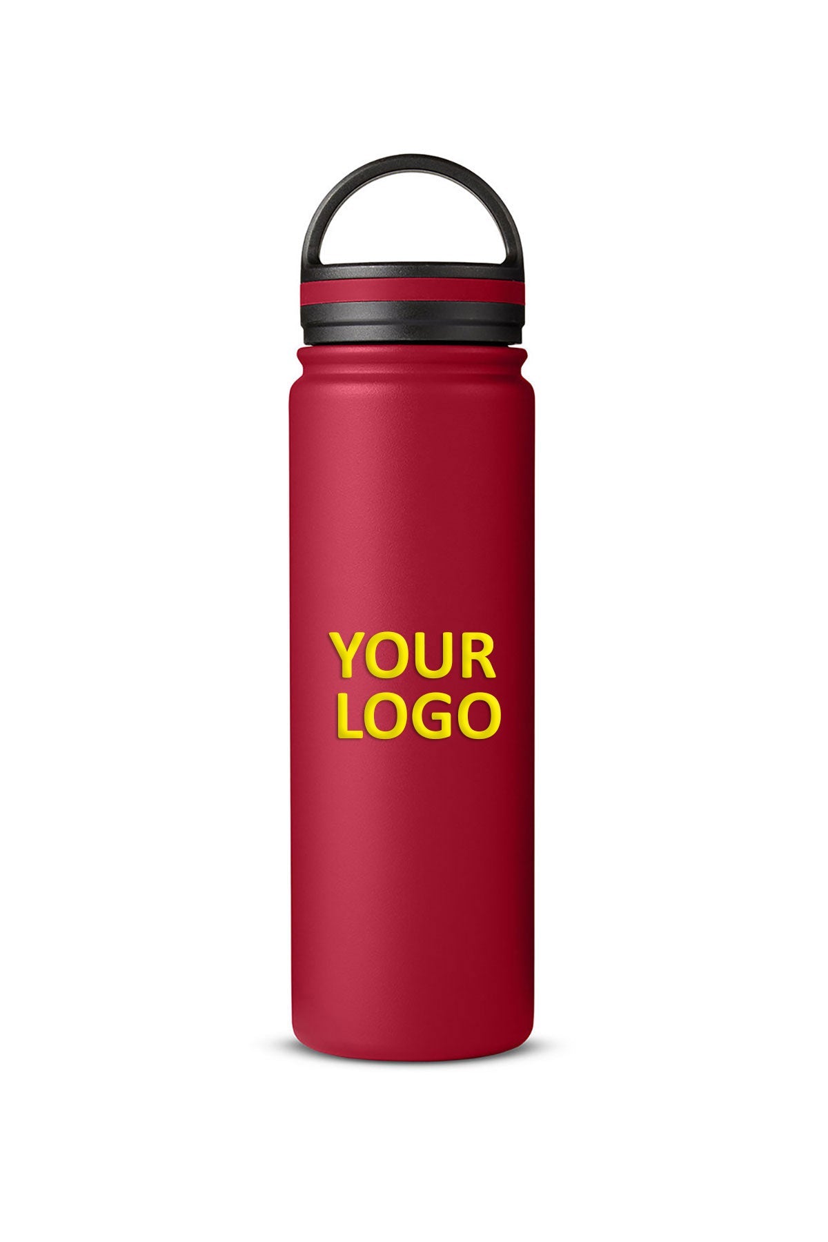Core365 Vacuum Insulated 24oz Stainless Steel Custom Bottles, Red
