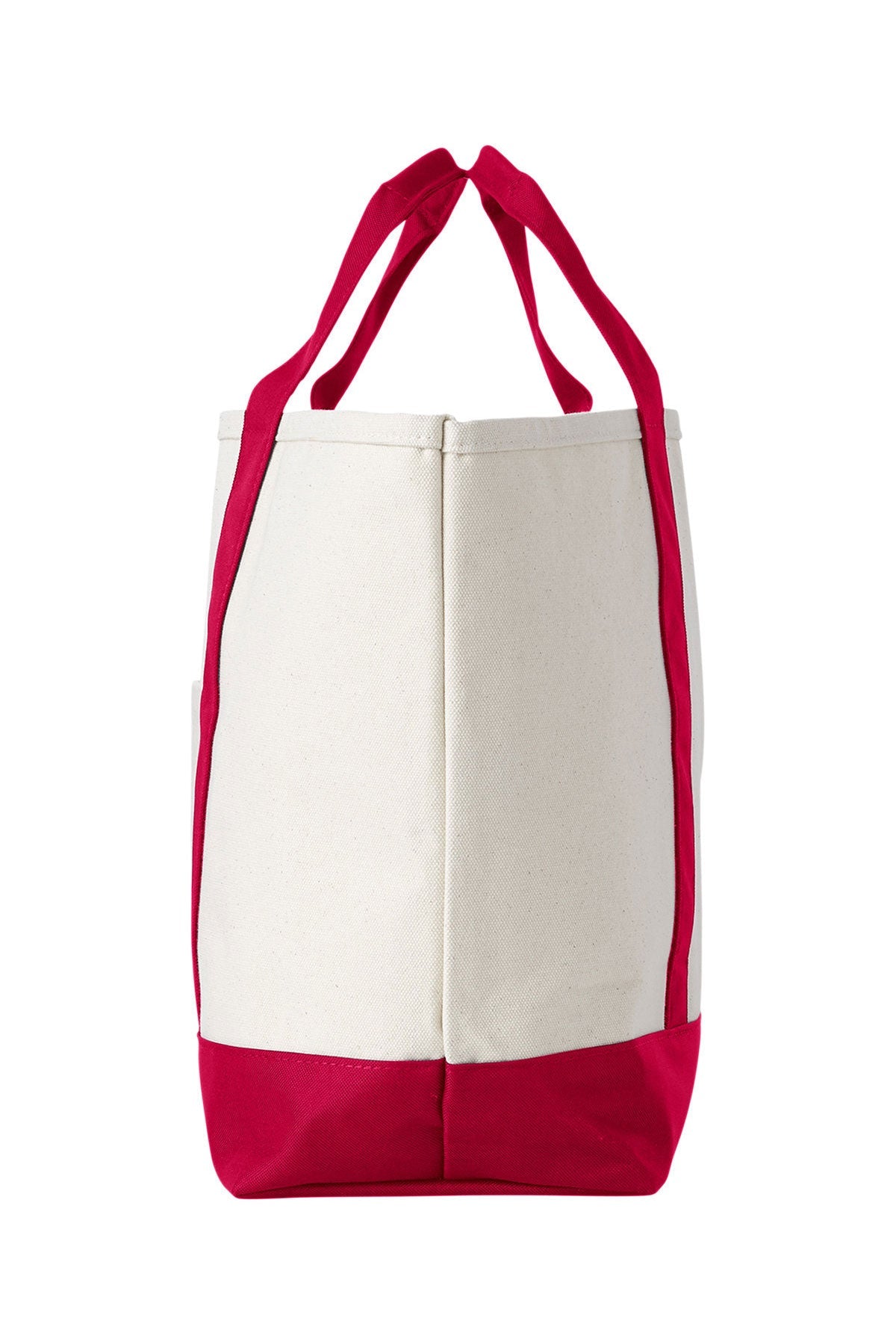 Vineyard Vines Custom Canvas Captain Tote, Natural/Lighthouse Red