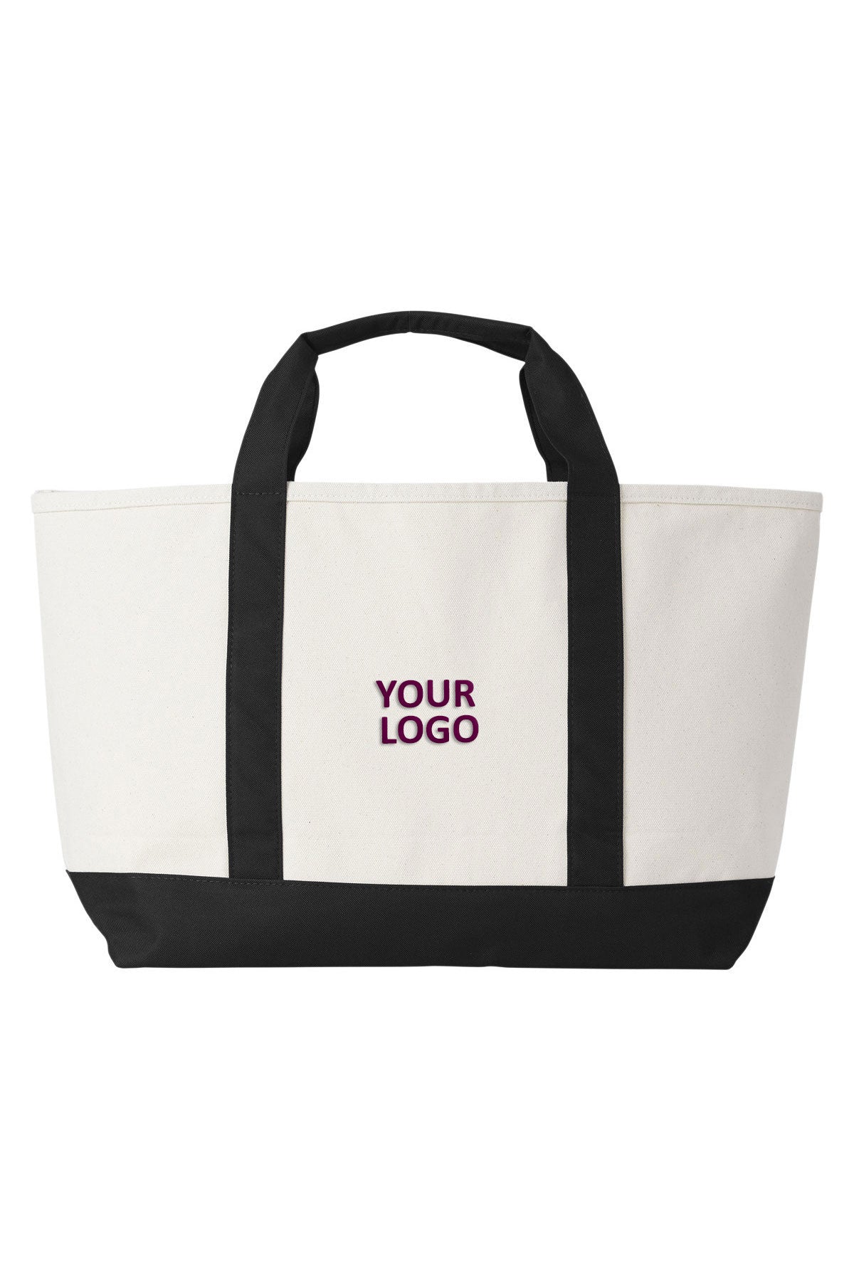 Vineyard Vines Custom Canvas Captain Tote, Natural/Jet Black