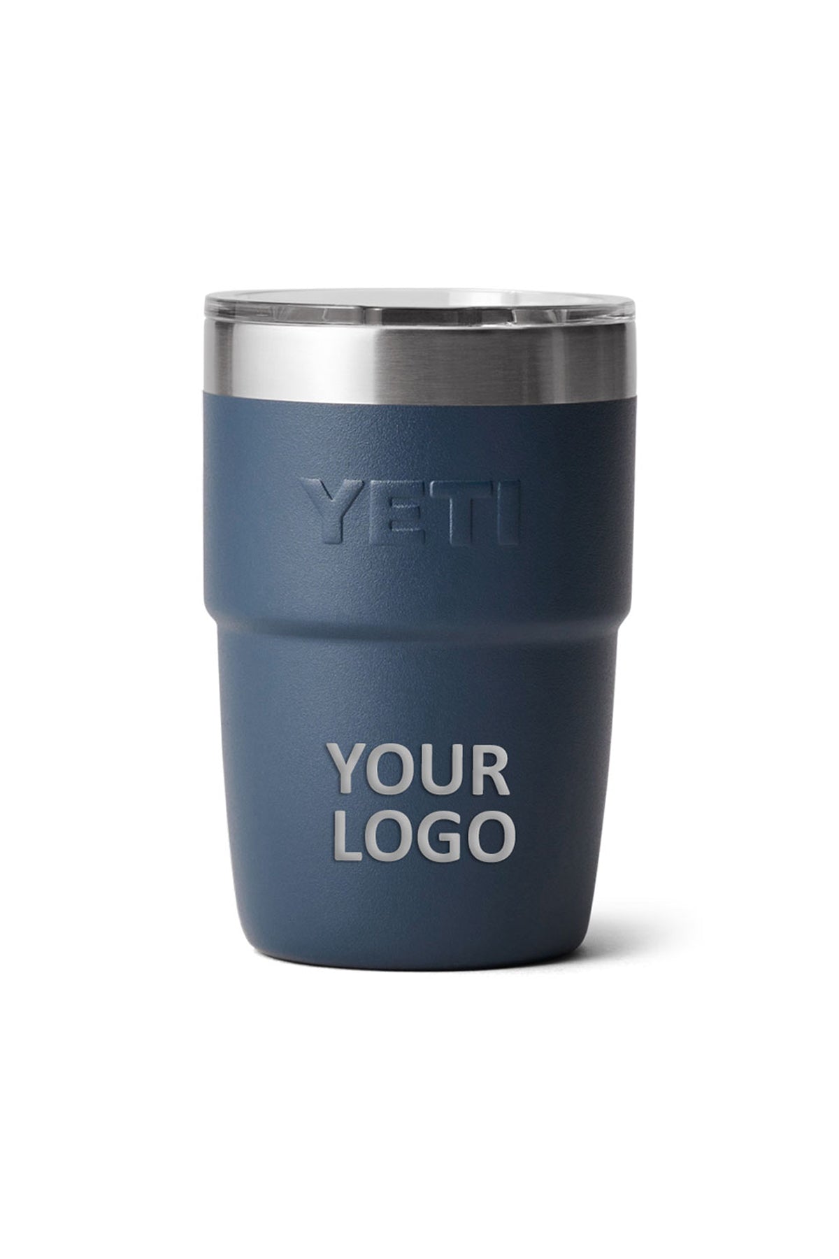 Yeti Branded 8 Oz Stackable Cups With Magslider Lid, Navy