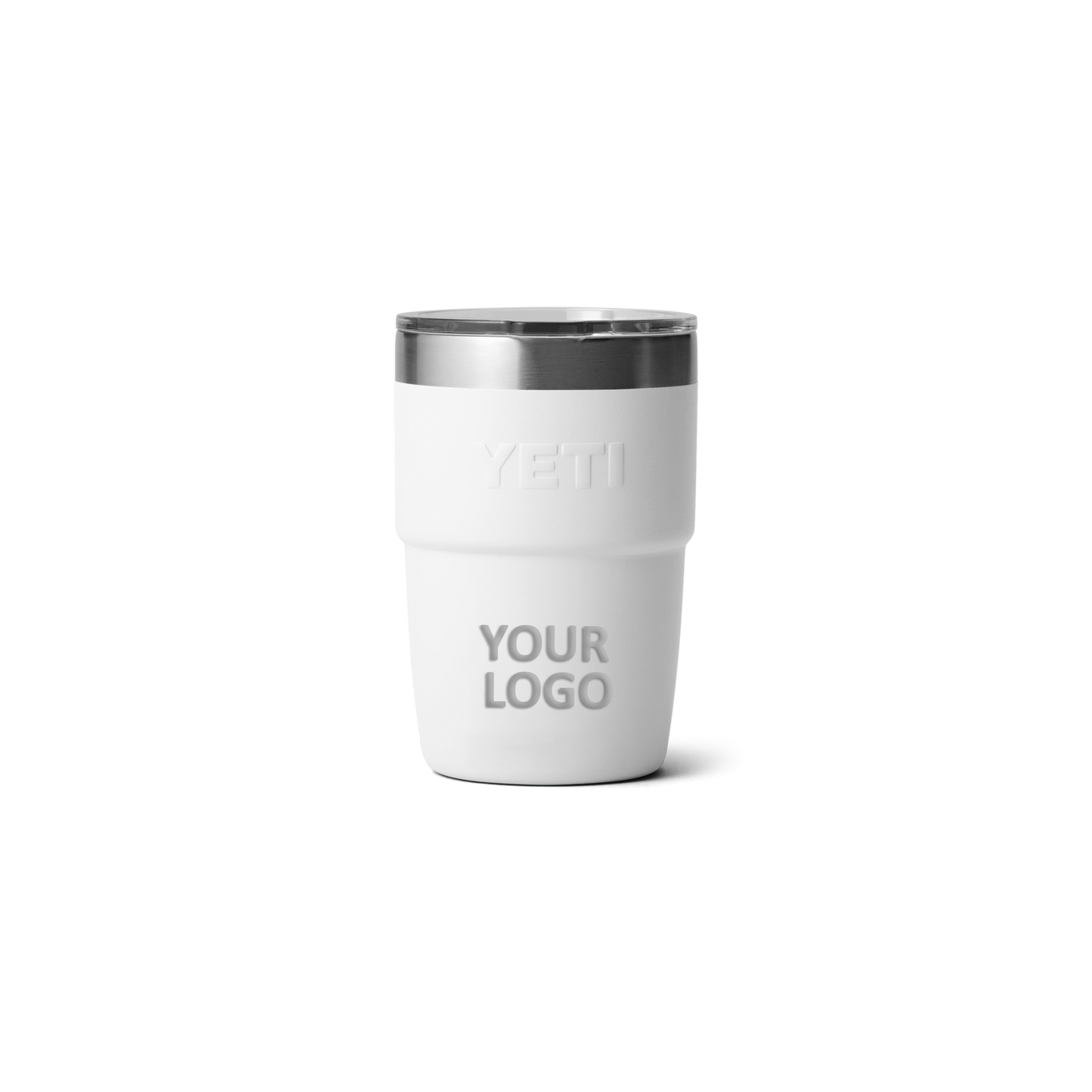 Custom Yeti Rambler 8 Oz Stackable Cup With Magslider Lid White