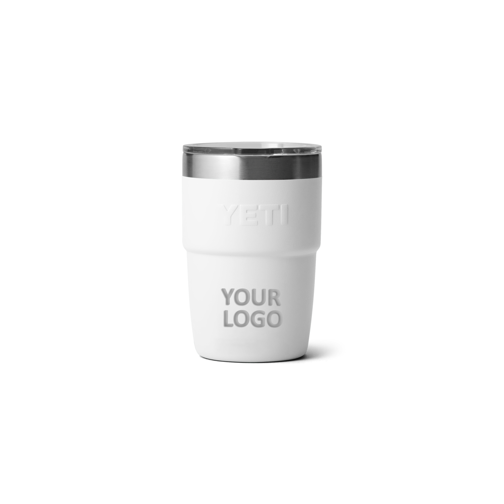 Custom Yeti Rambler 8 Oz Stackable Cup With Magslider Lid White