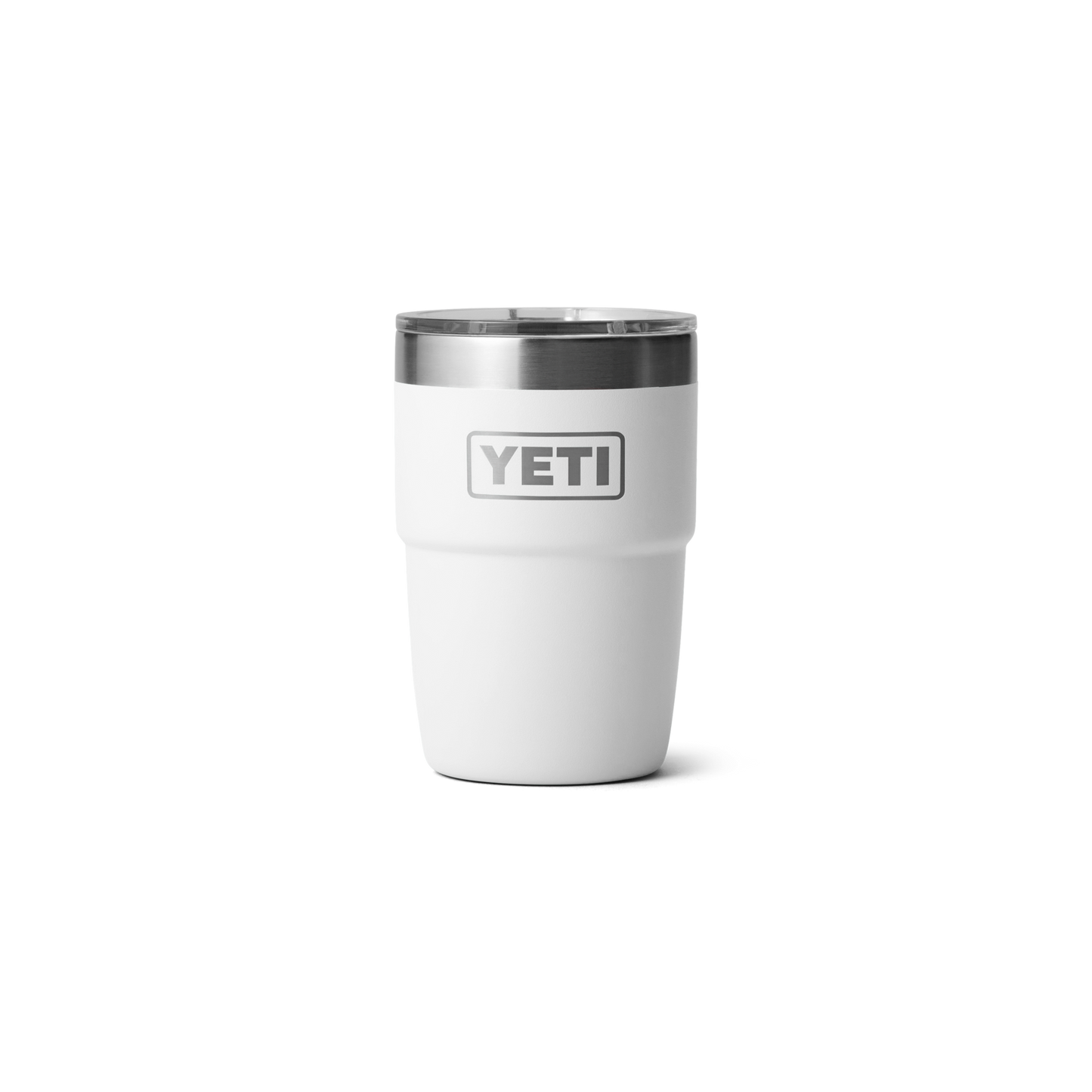 Yeti Branded 8 Oz Stackable Cups With Magslider Lid, White