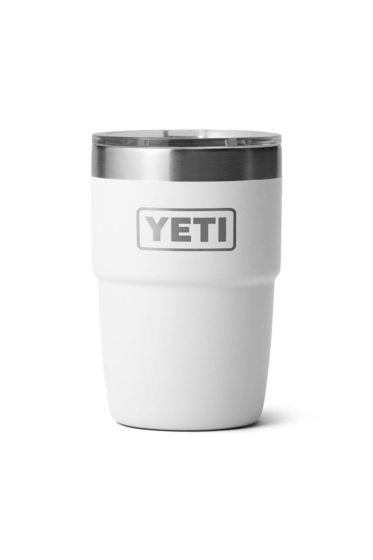 Yeti Branded 8 Oz Stackable Cups With Magslider Lid, White