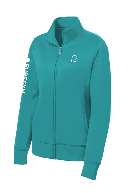 Sport-Tek Ladies Sport-Wick Zip Jacket, Teal - MANAGER [PureGym]