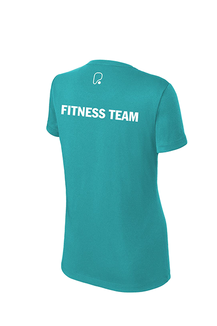 Sport-Tek Ladies PosiCharge Tee, Teal - FITNESS TEAM [PureGym]