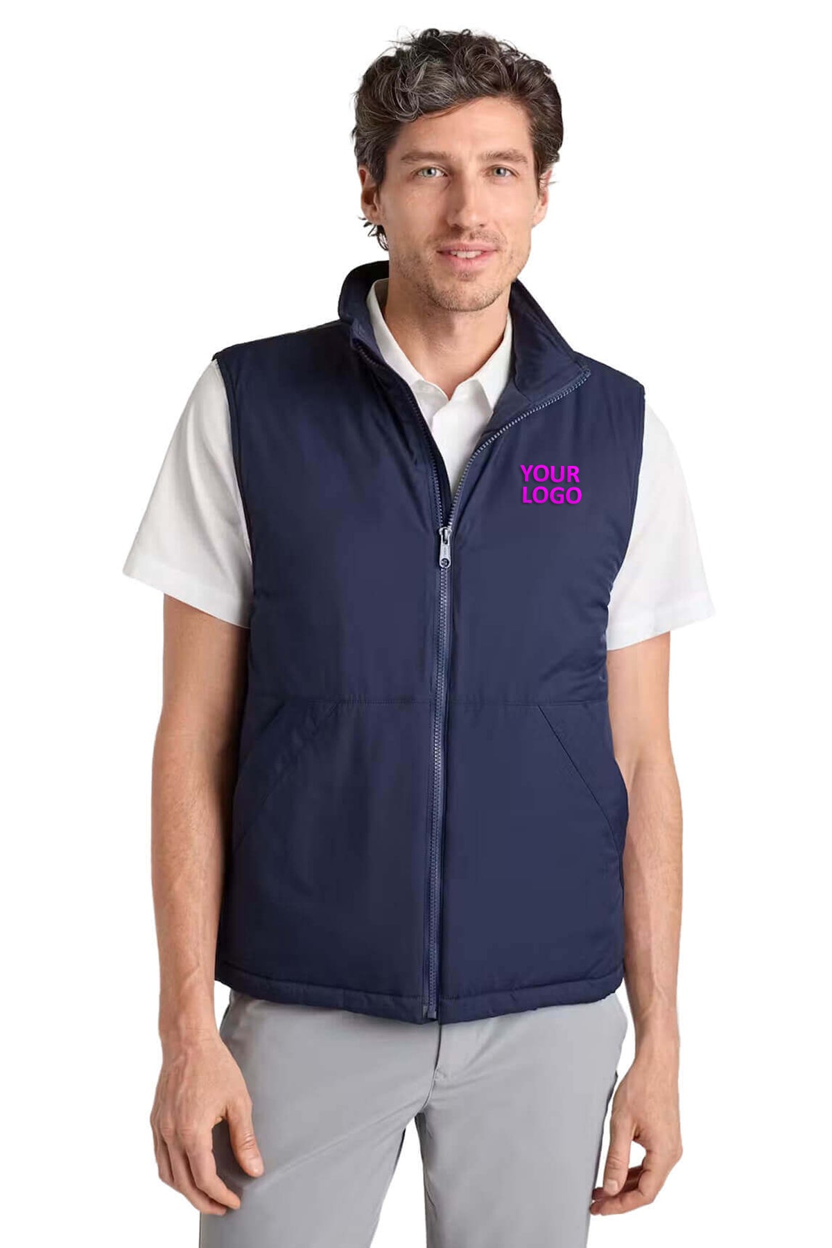 Bonobos Fairgame Filled Custom Vests, Navy Blue