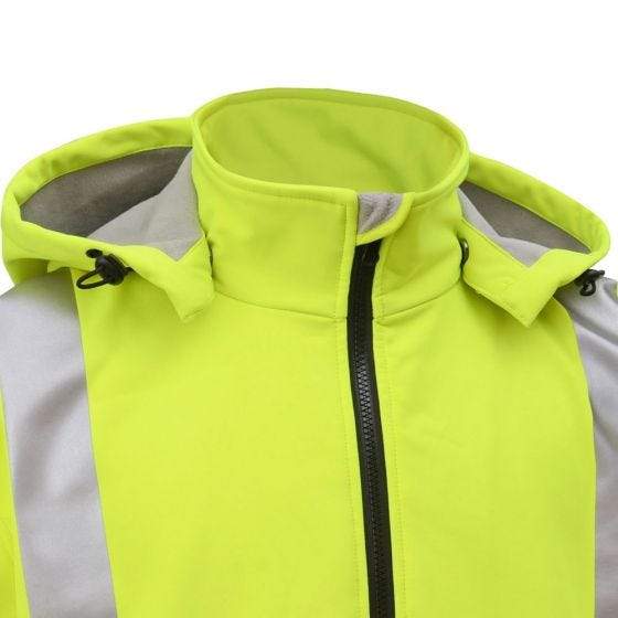 GSS Weather proof softshell with Telfon 7515 LIME [Solar Pile Driver]