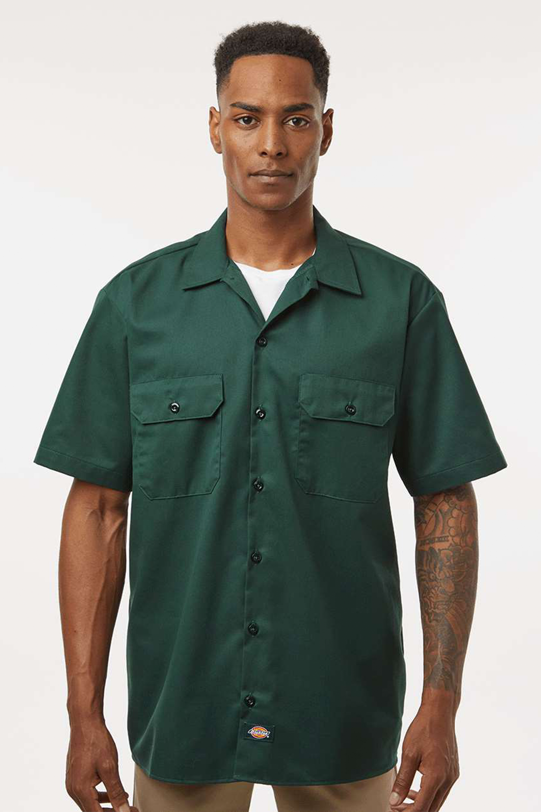 Dickies Short-Sleeve Work Shirt 2574, Hunter Green