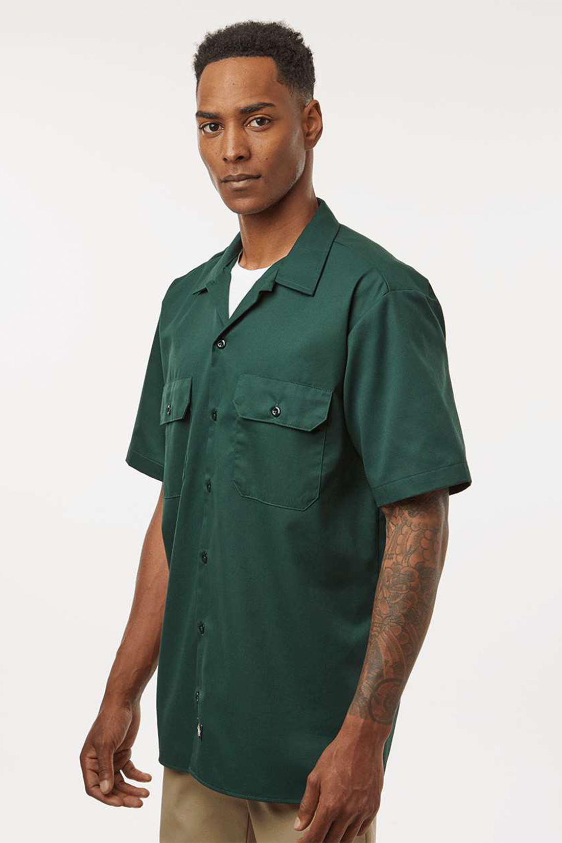 Dickies Short-Sleeve Work Shirt 2574, Hunter Green