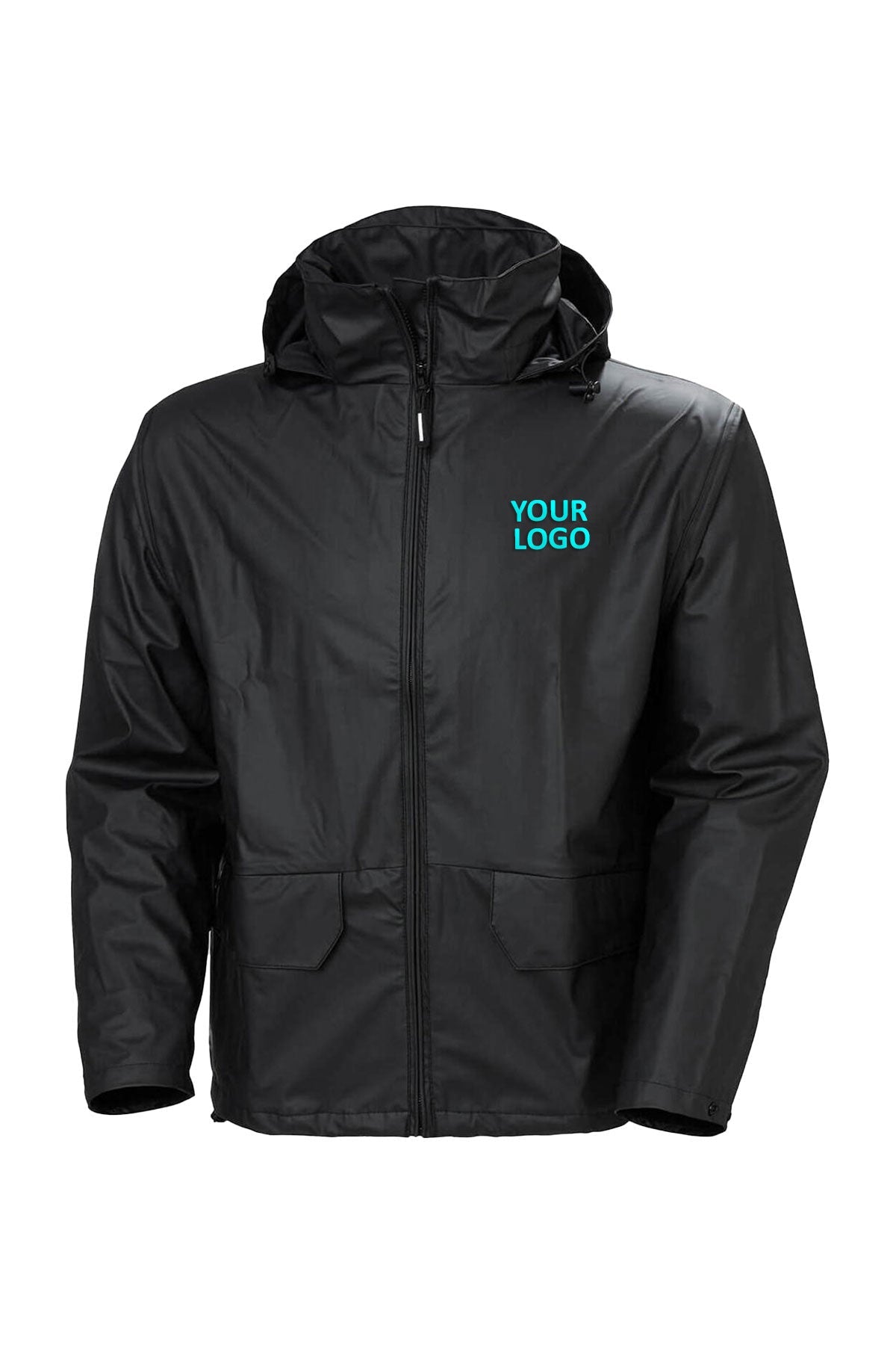 Helly Hansen Mens Voss Waterproof Rain Custom Jackets, Black