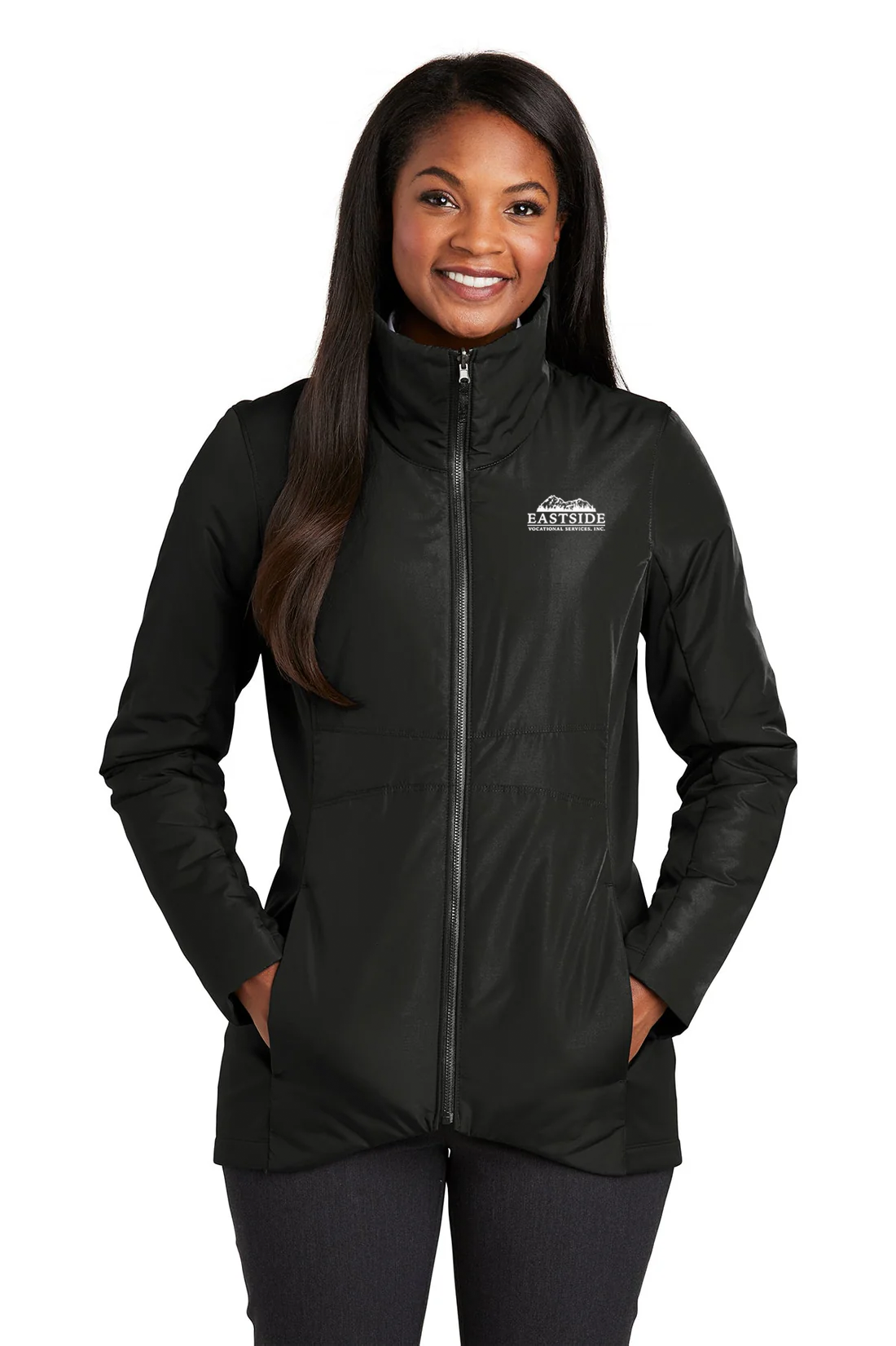 Port Authority Ladies Collective Insulated Jacket, Deep Black [Eastside Vocational Services, Inc.]